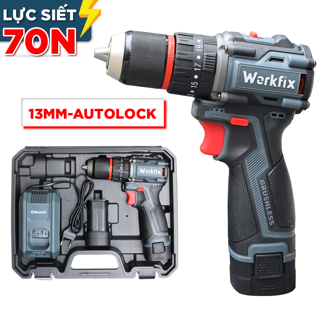 Máy khoan pin WORKFIX WF-ID1613BL