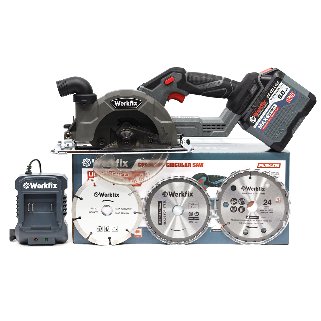 Máy cưa đĩa Workfix WF-CS150PRO - Đường kính đĩa150mm - Tặng 3 lưỡi cắt