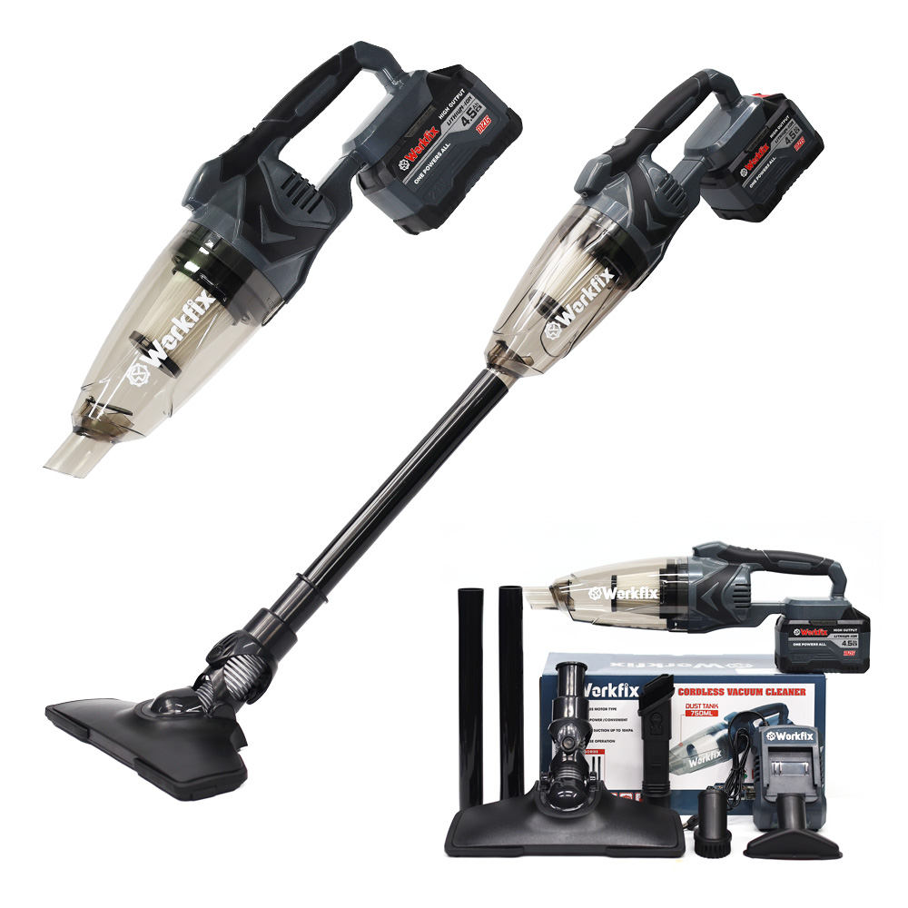 Máy hút bụi Workfix WF-VC01BL - Hút bụi rác - Lau nhà