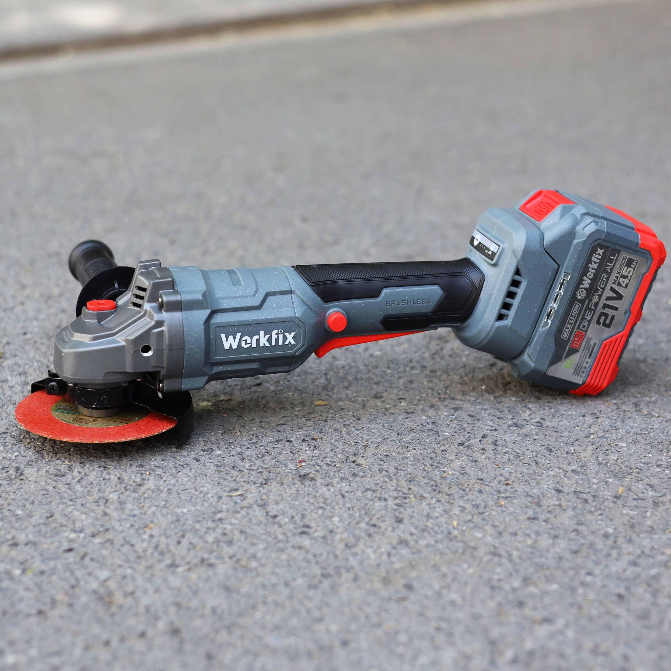 Máy mài góc pin 3 tốc độ Workfix WF-AG100BV - Không chổi than - Chống khởi động lại 4 Máy mài góc pin 3 tốc độ Workfix WF-AG100BV - Không chổi than - Chống khởi động lại - Ảnh 4