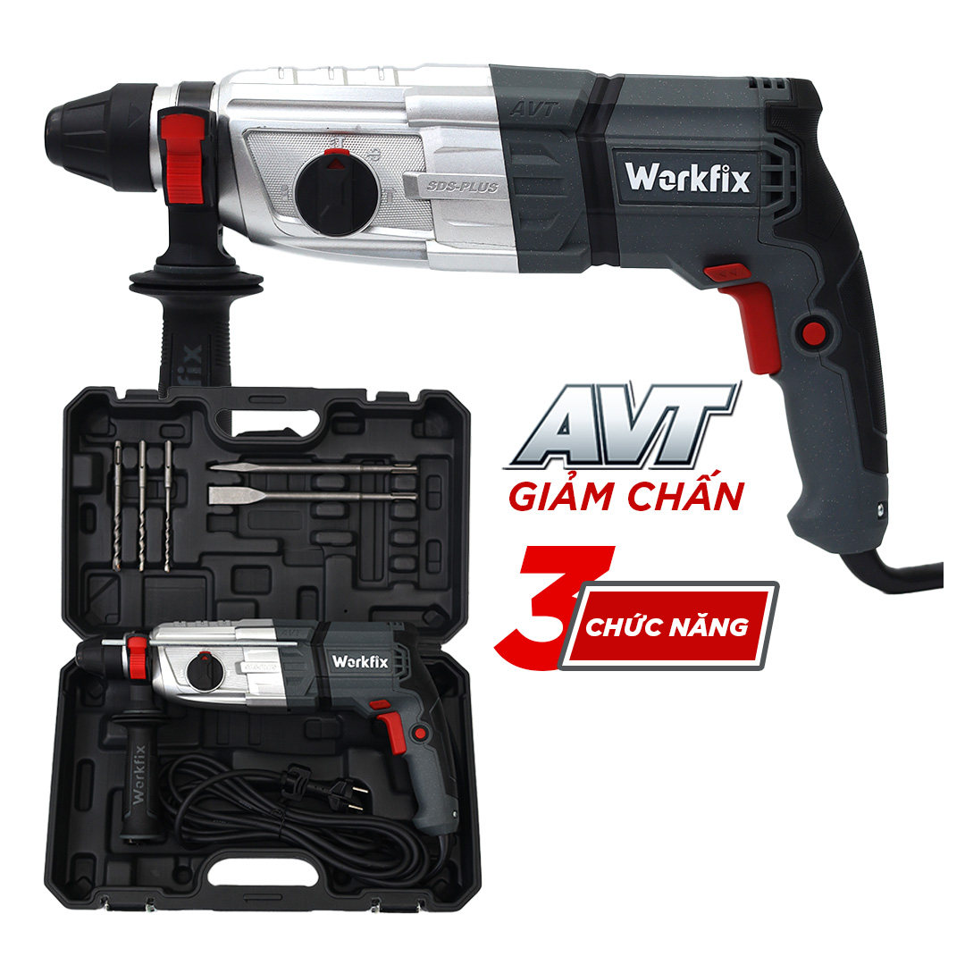 Máy khoan đục bê tông Workfix WF-BT1200AVT
