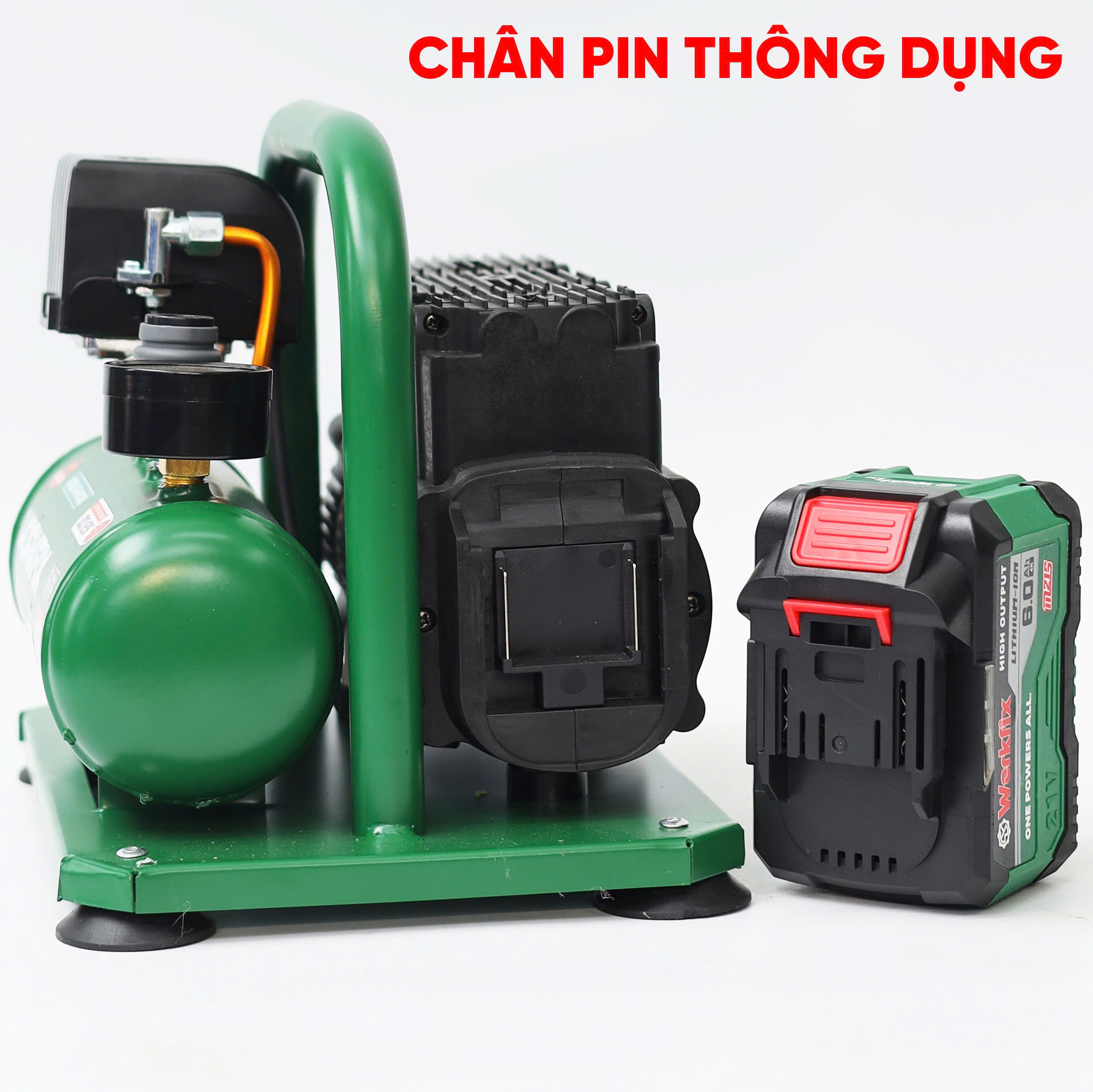 Máy nén khí Workfix WF-NK30BL - Dung tích 3L - Nạp đầy bình 25 giây - Ảnh 10