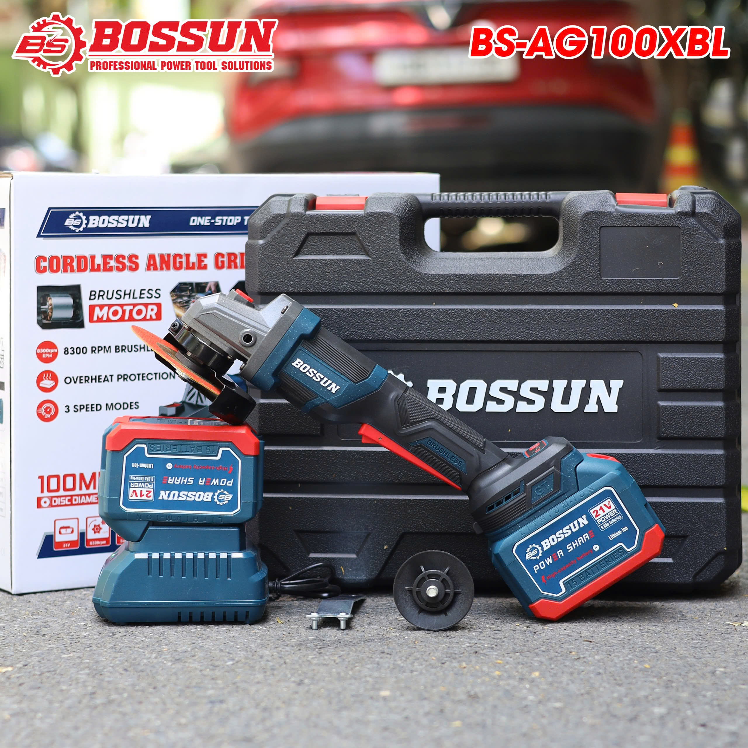 Chống sốc đá - Không chổi than - Máy mài góc Bossun BS-AG100XBL 6 Chống sốc đá - Không chổi than - Máy mài góc Bossun BS-AG100XBL - Ảnh 6