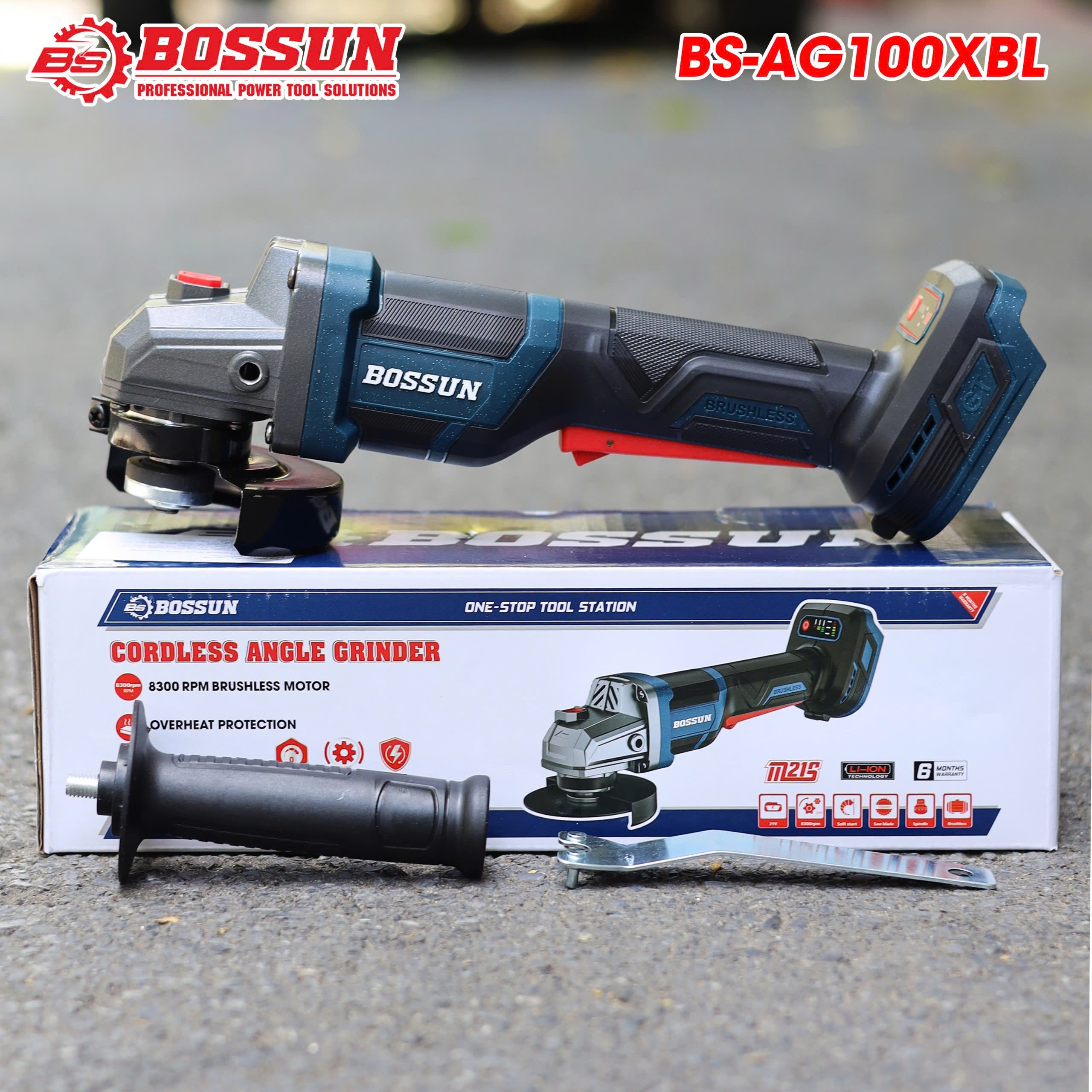 Chống sốc đá - Không chổi than - Máy mài góc Bossun BS-AG100XBL 3 Chống sốc đá - Không chổi than - Máy mài góc Bossun BS-AG100XBL - Ảnh 3