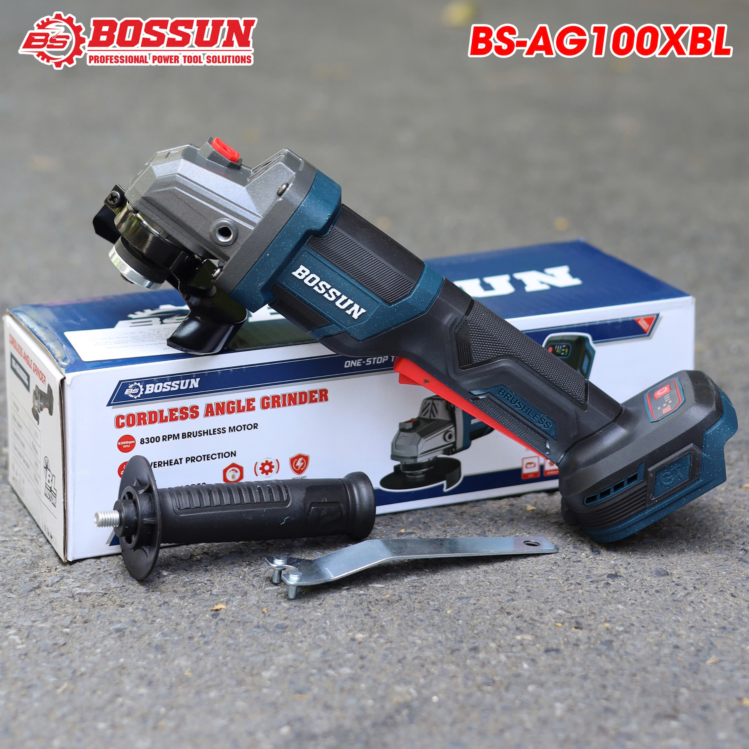Chống sốc đá - Không chổi than - Máy mài góc Bossun BS-AG100XBL 4 Chống sốc đá - Không chổi than - Máy mài góc Bossun BS-AG100XBL - Ảnh 4