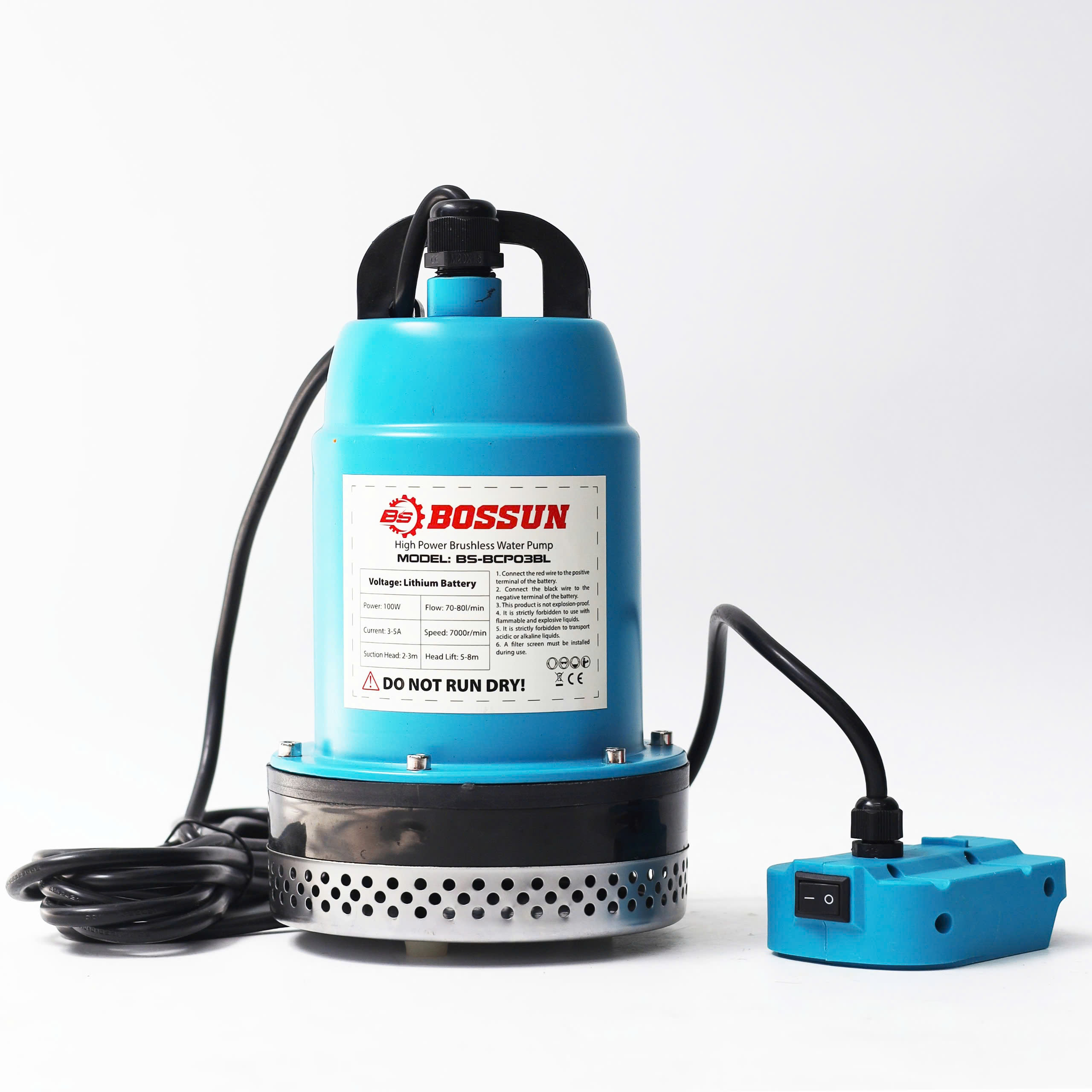 Máy Bơm Chìm Chạy Pin Bossun BS-BCP03BL