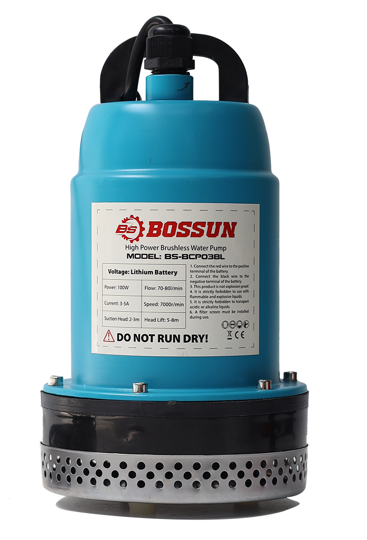 Máy Bơm Chìm Chạy Pin Bossun BS-BCP03BL - 80L/phút - Cột áp cao 5-8m 17 máy bơm hơi bossun