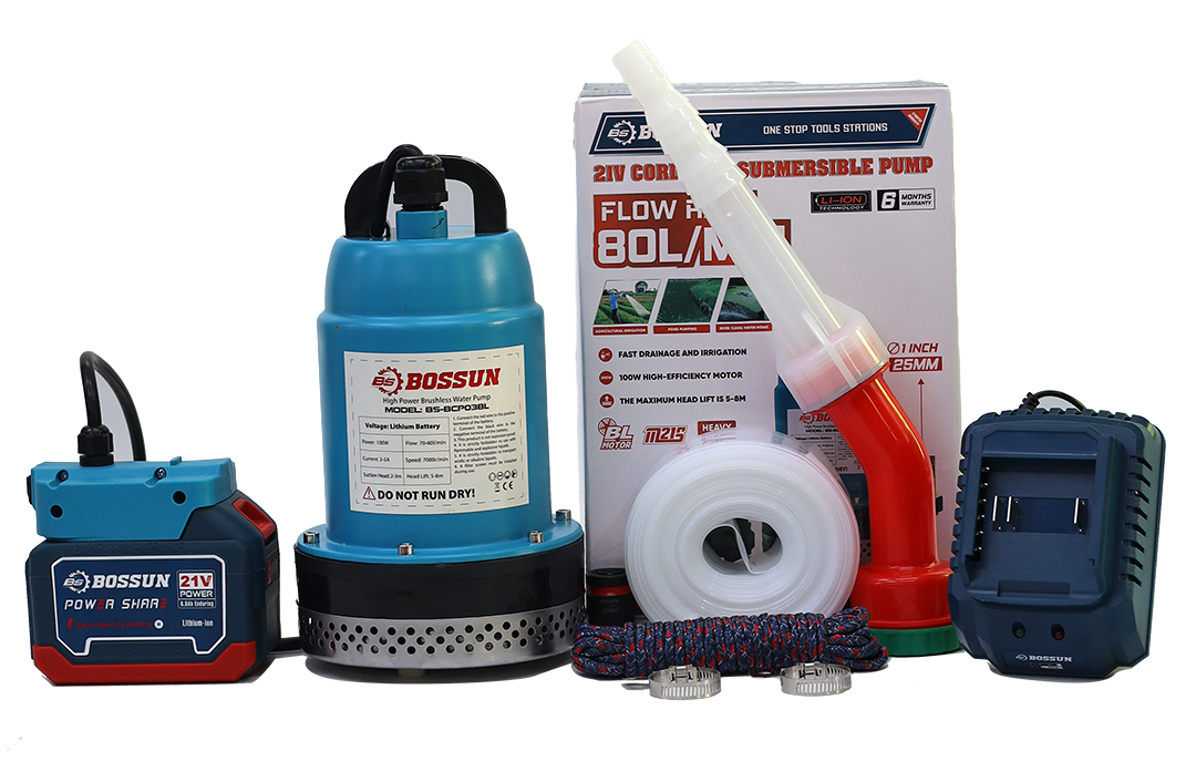 Máy Bơm Chìm Chạy Pin Bossun BS-BCP03BL - 80L/phút - Cột áp cao 5-8m 37 máy bơm hơi bossun