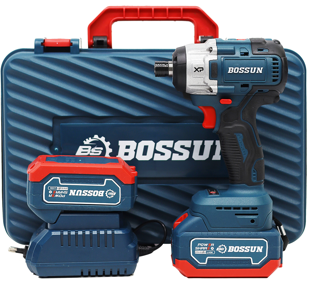 Chuyên Vít Bossun BS-CV380CP - Động cơ không than - 2 cấp độ 37 Máy siết bulong dùng pin Bossun bs-cv380cp trọn bộ
