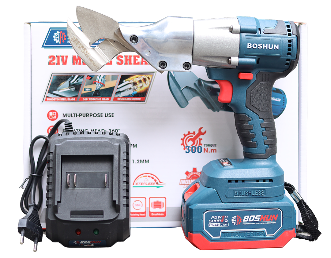 Máy cắt tôn dùng pin BOSSUN BS-MS12BL trọn bộ
