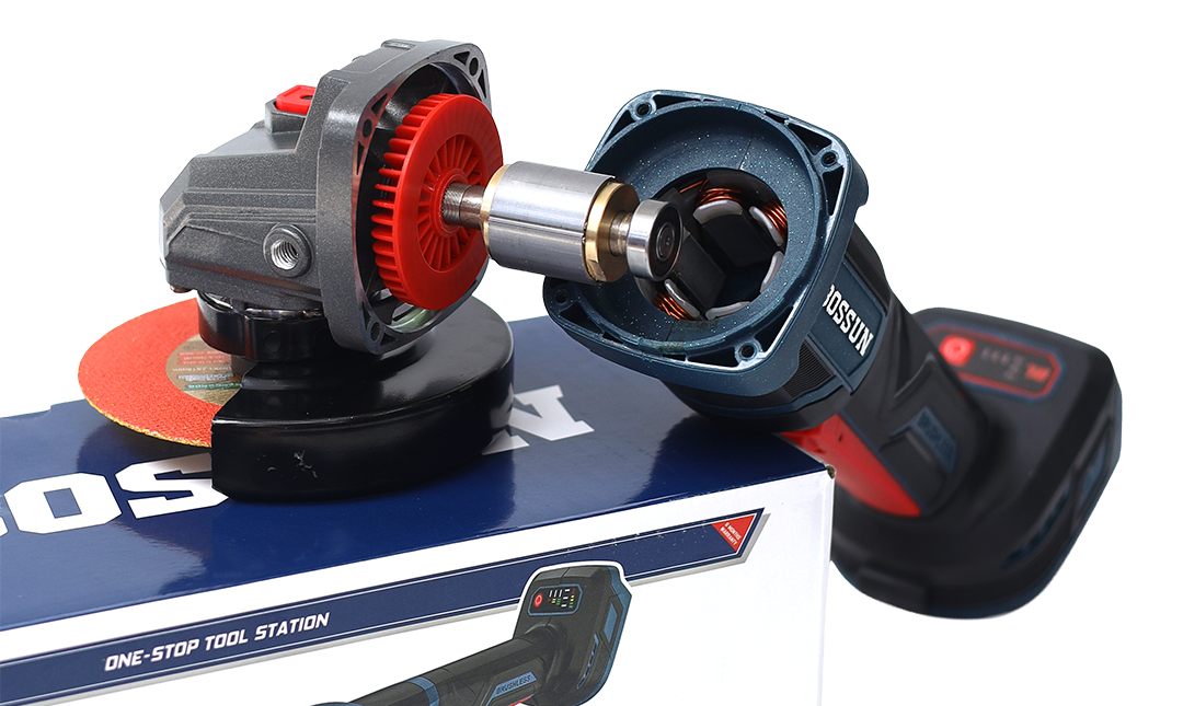 Chống sốc đá - Không chổi than - Máy mài góc Bossun BS-AG100XBL 26 Động cơ không chổi than