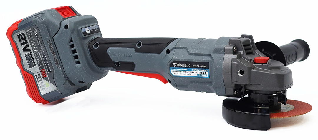 Máy mài góc pin 3 tốc độ Workfix WF-AG100BV - Không chổi than - Chống khởi động lại 37 AN TOÀN CHO NGƯỜI DÙNG