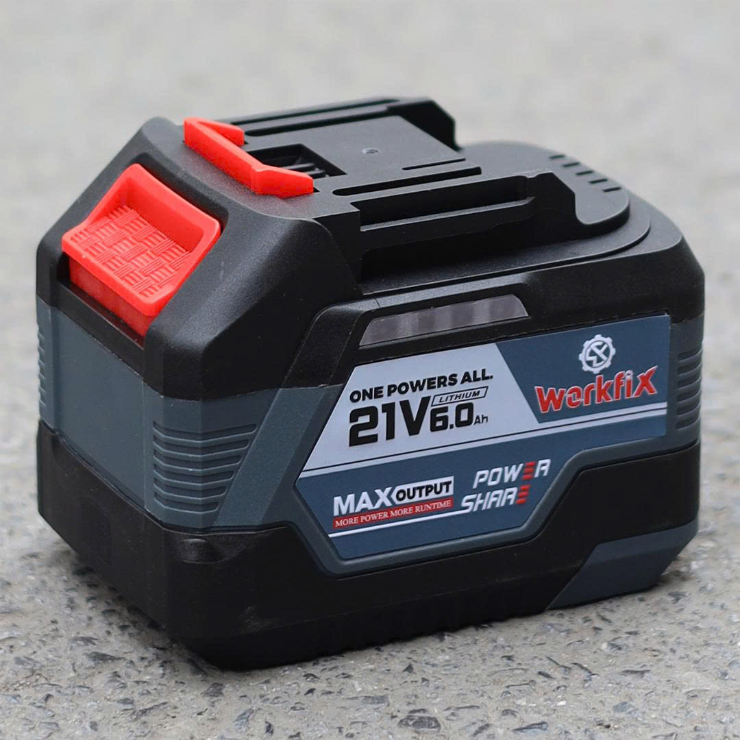 Combo pin 15 cell - Dòng xả 10C + sạc nhanh 2A Workfix WF-BK6000PLUS 8 Combo pin 15 cell - Dòng xả 10C + sạc nhanh 2A Workfix WF-BK6000PLUS - Ảnh 8
