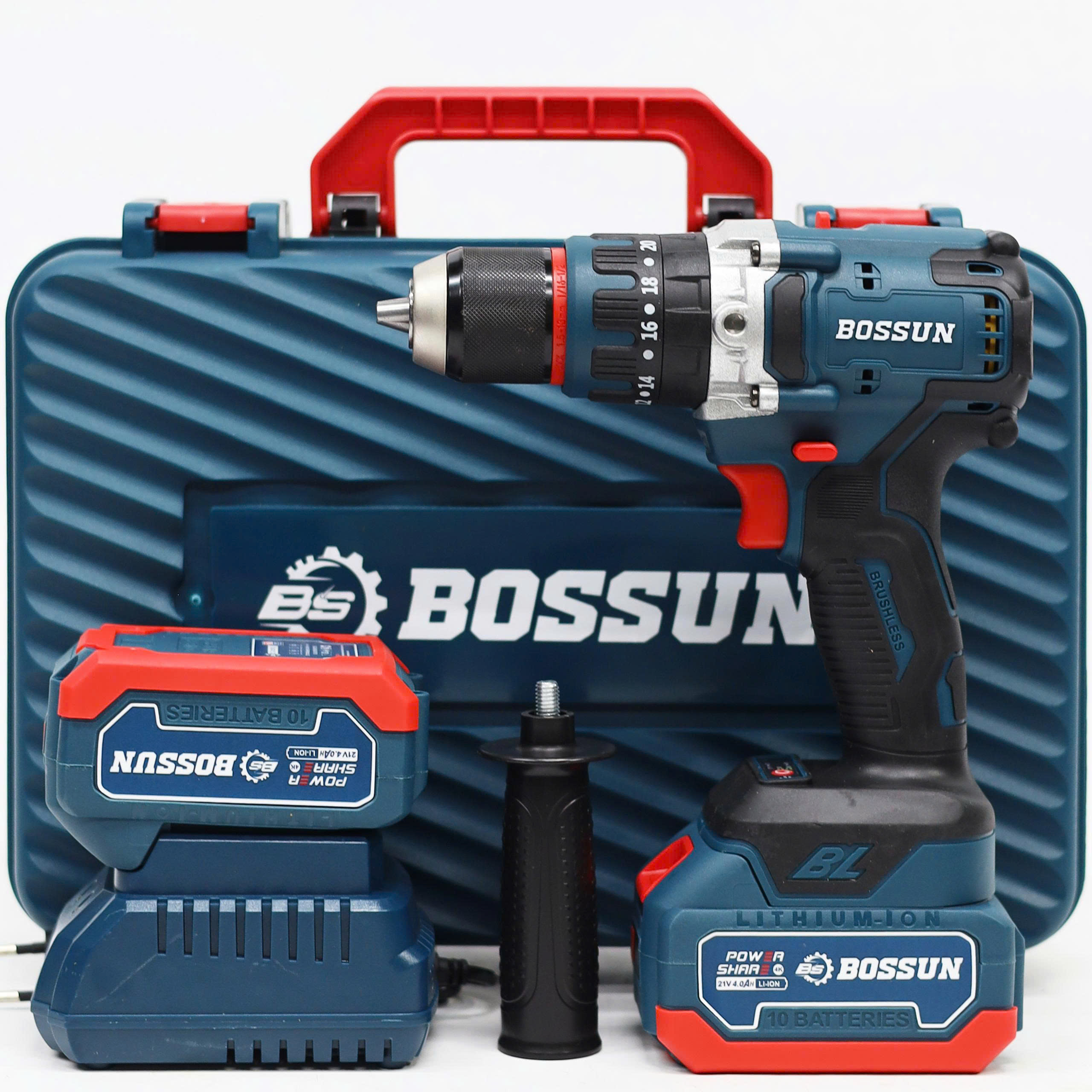 Máy khoan pin Bossun M21B-ID1390NBL - Lực siết 90N.m - 20 cấp độ trượt - 3 chức năng: Khoan thường, khoan búa, bắn vít