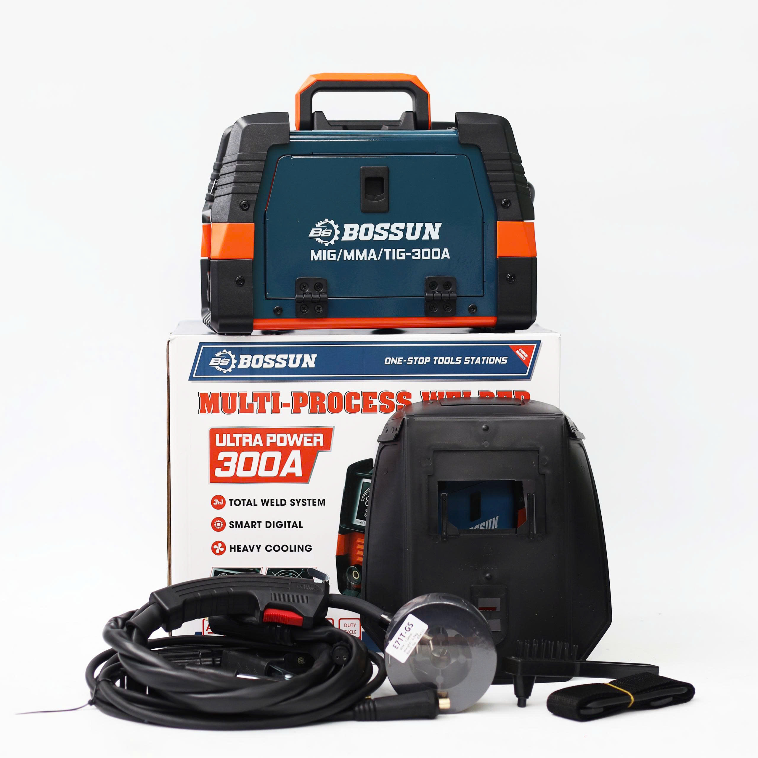 Máy hàn điện Bossun BS-MMT300A - 3 chế độ hàn: Hàn que, Hàn MIG, HÀN TIG