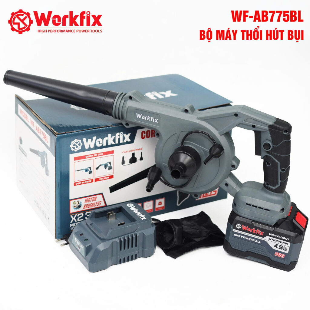 Bo 1 pin may thoi bui Workfix AB775BL