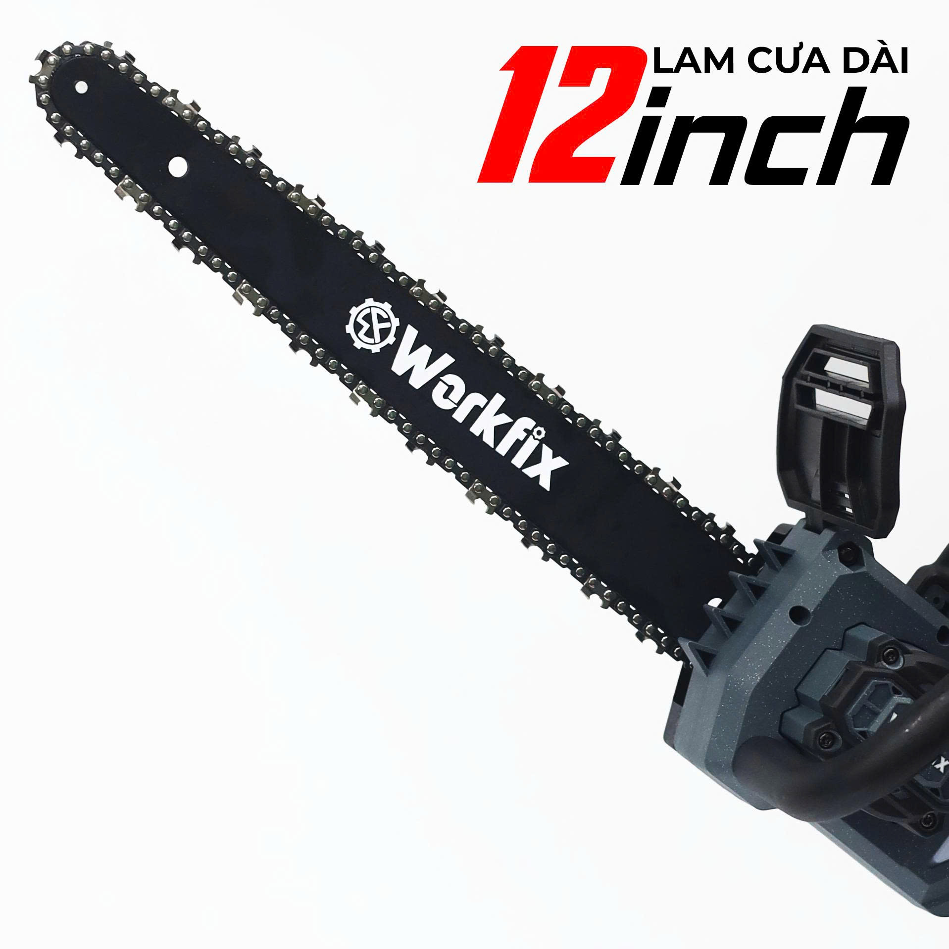 Máy cưa xích 12 inch Workfix WF-CS12PROMAX - Tra nhớt tự động - Tích hợp cần nối dài 6 Máy cưa xích 12 inch Workfix WF-CS12PROMAX - Tra nhớt tự động - Tích hợp cần nối dài - Ảnh 6
