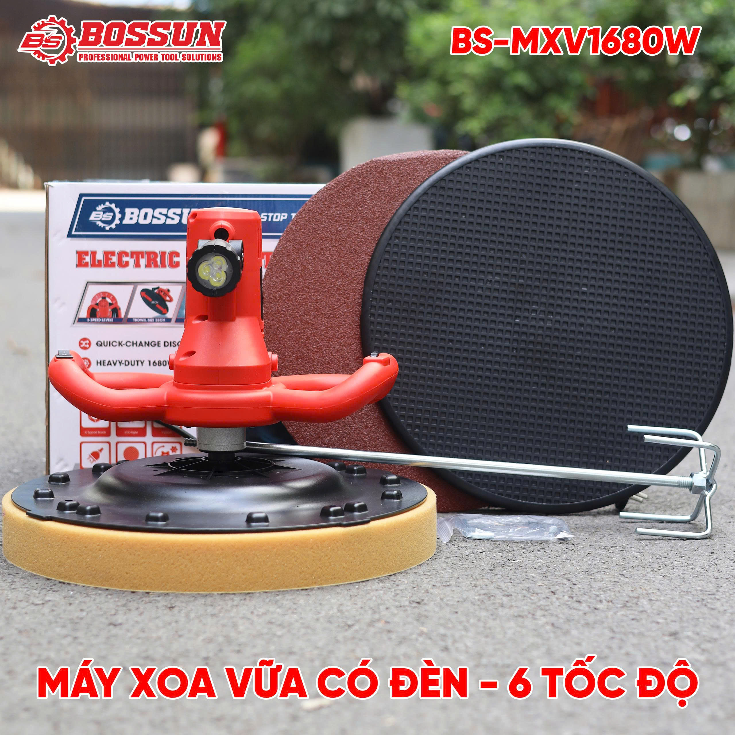 Máy xoa vữa Bossun BS-MXV1680W - Công suất 1680W - 6 cấp độ 4 Máy xoa vữa Bossun BS-MXV1680W - Công suất 1680W - 6 cấp độ - Ảnh 4