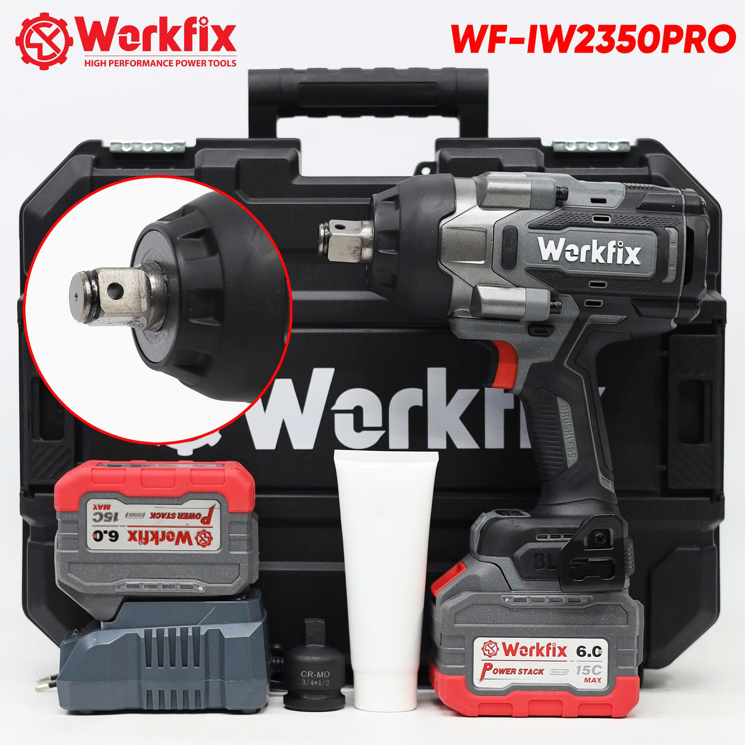Máy siết Bulong Workfix WF-IW2350PRO - Đầu khẩu 3/4 - Lực siết .m 7 Máy siết Bulong Workfix WF-IW2350PRO - Đầu khẩu 3/4 - Lực siết .m - Ảnh 7