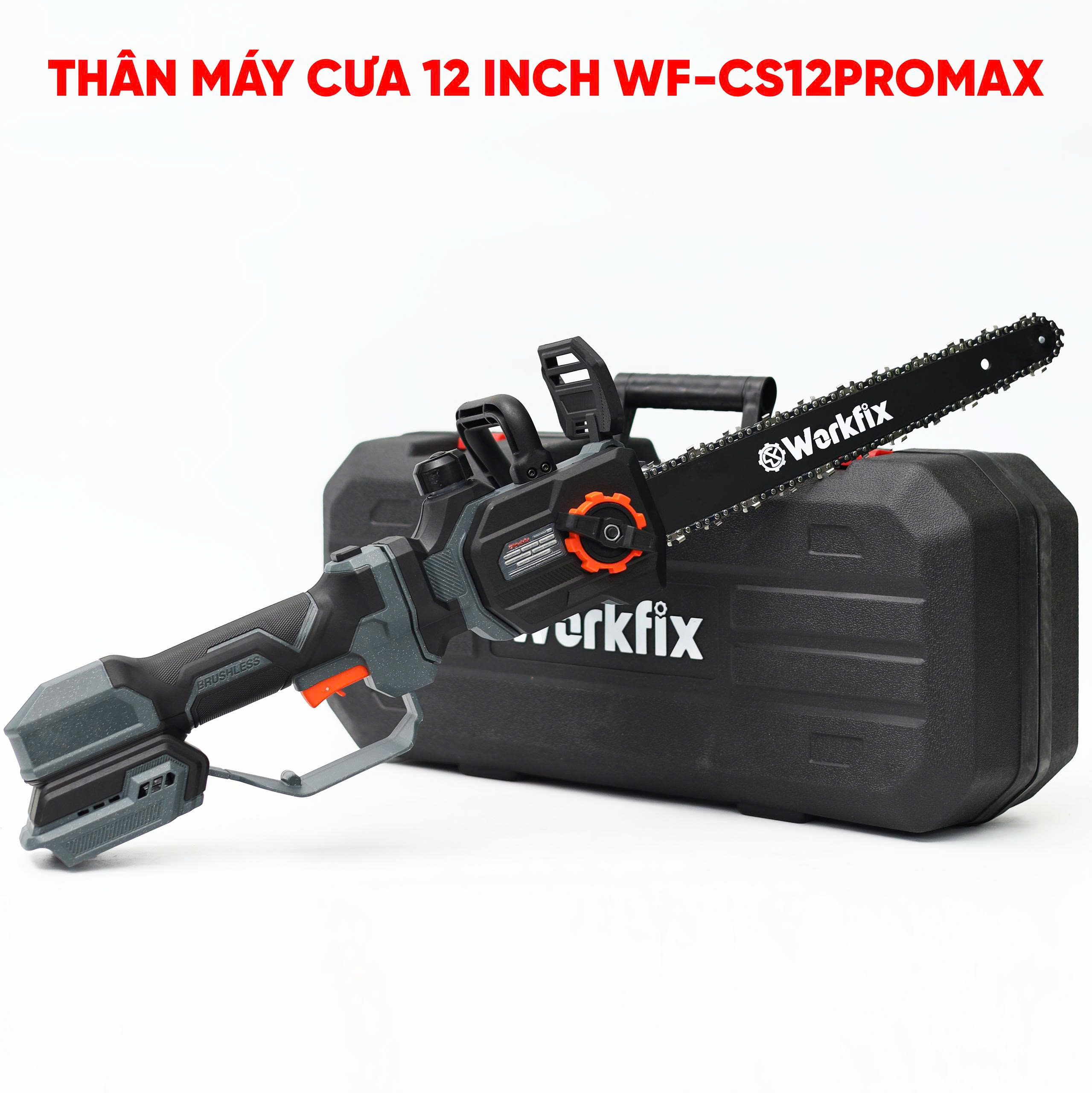 Máy cưa xích 12 inch Workfix WF-CS12PROMAX - Tra nhớt tự động - Tích hợp cần nối dài 7 Máy cưa xích 12 inch Workfix WF-CS12PROMAX - Tra nhớt tự động - Tích hợp cần nối dài - Ảnh 7