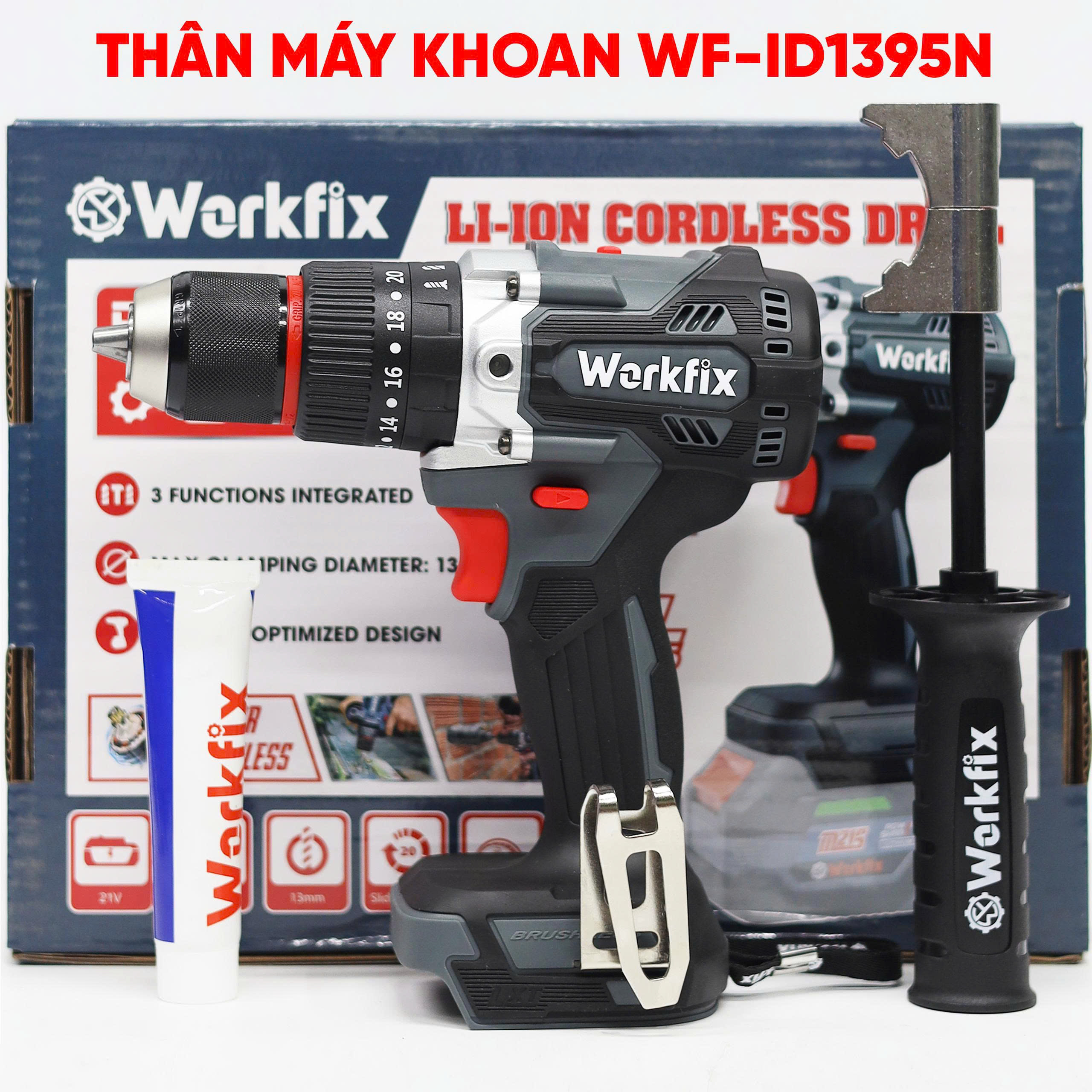 Máy khoan pin Workfix WF_ID1395N_ 3 chức năng_Động CƠ Lõi Đồng 7 Máy khoan pin Workfix WF_ID1395N_ 3 chức năng_Động CƠ Lõi Đồng - Ảnh 7
