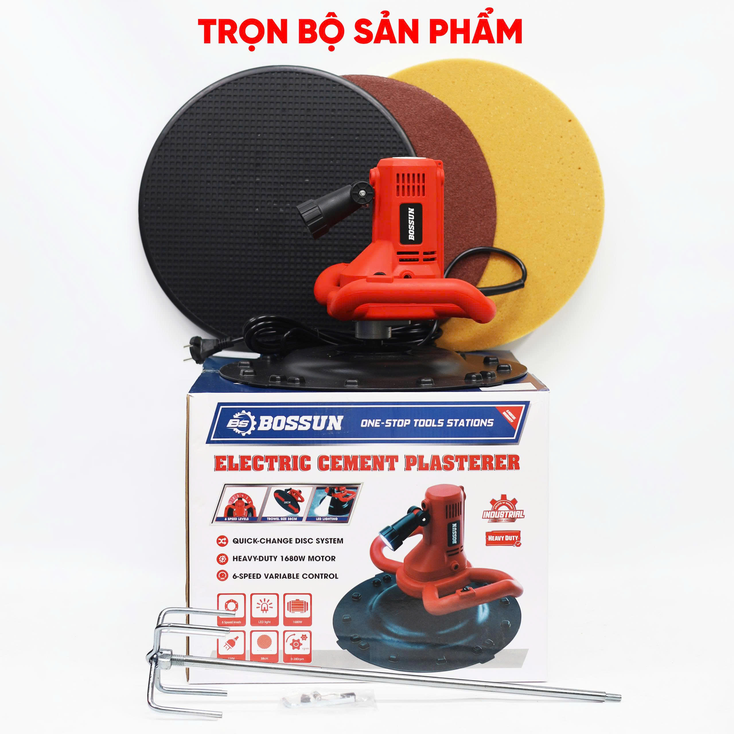 Máy xoa vữa Bossun BS-MXV1680W