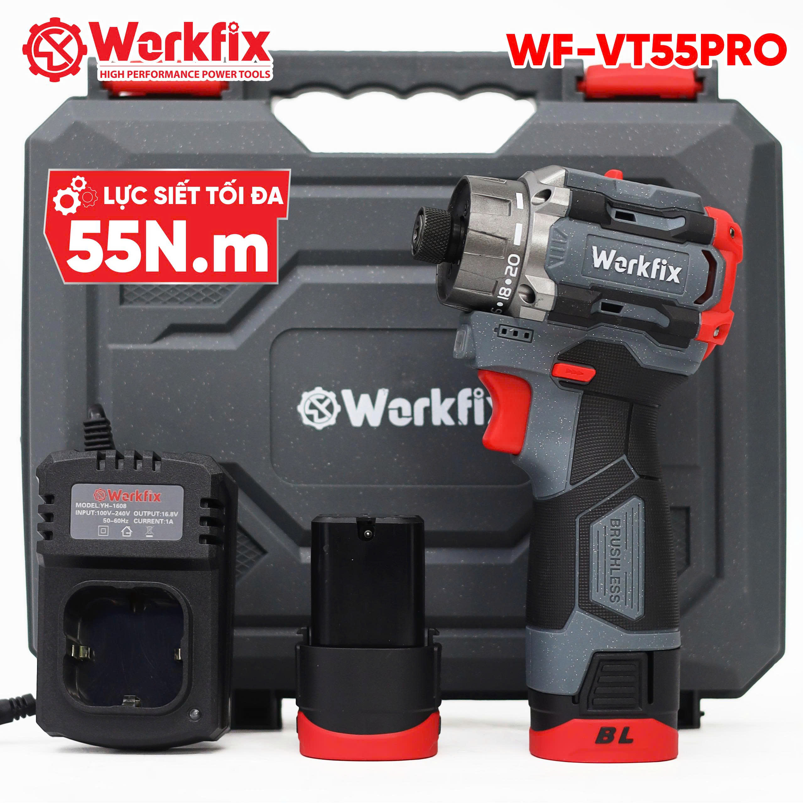 Máy chuyên vít pin Workfix WF-SD55PRO