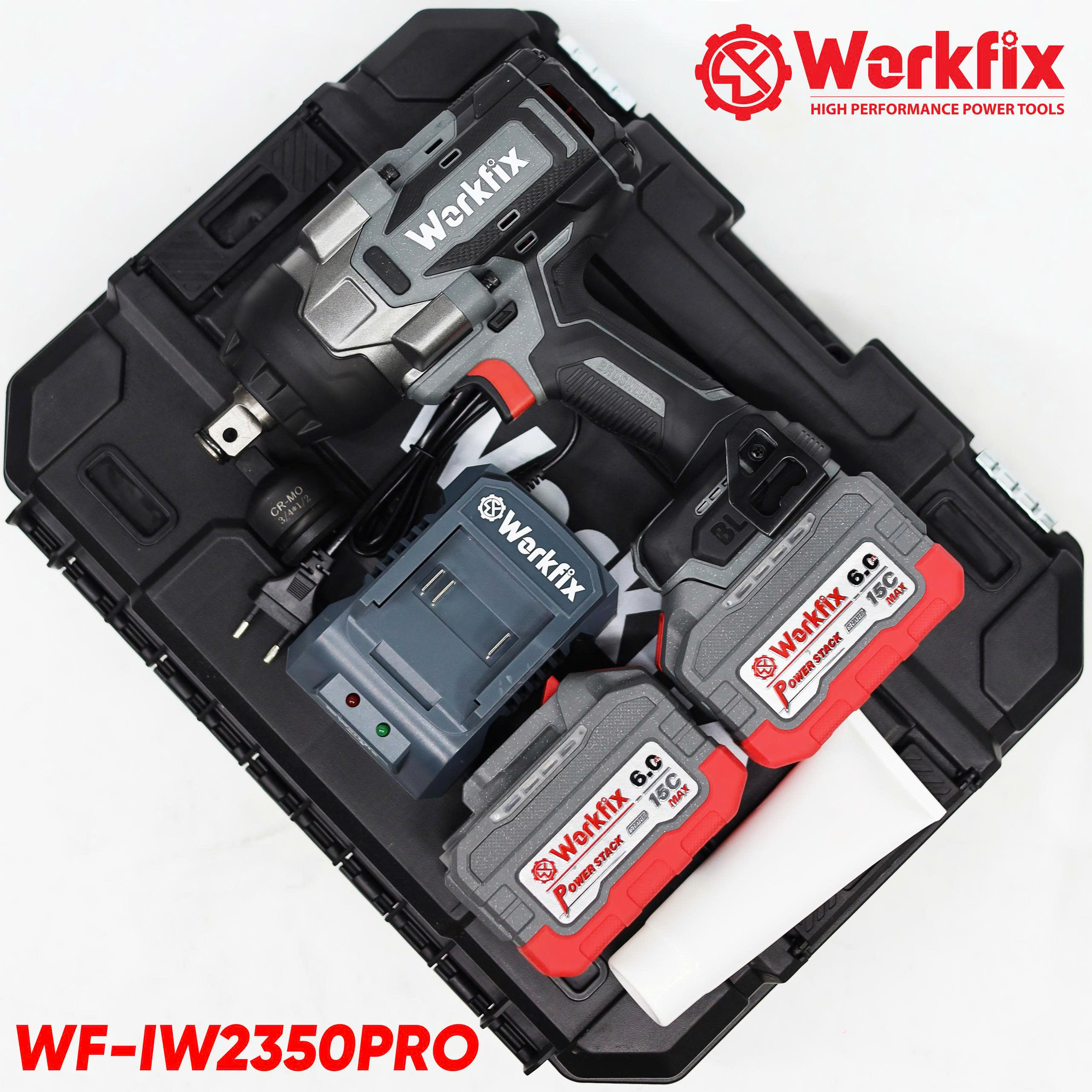Máy siết Bulong Workfix WF-IW2350PRO - Đầu khẩu 3/4 - Lực siết .m 5 Máy siết Bulong Workfix WF-IW2350PRO - Đầu khẩu 3/4 - Lực siết .m - Ảnh 5