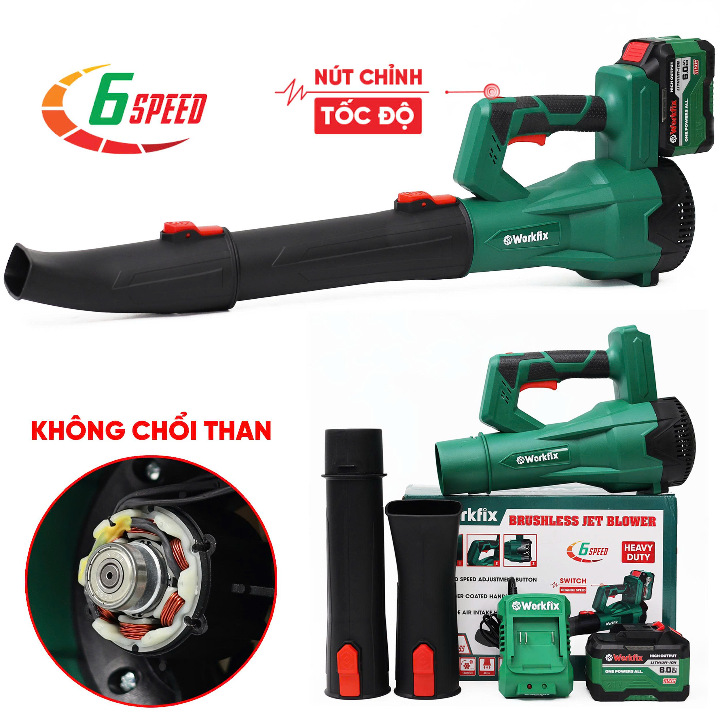 Máy thổi lá Workfix WF-TL680M