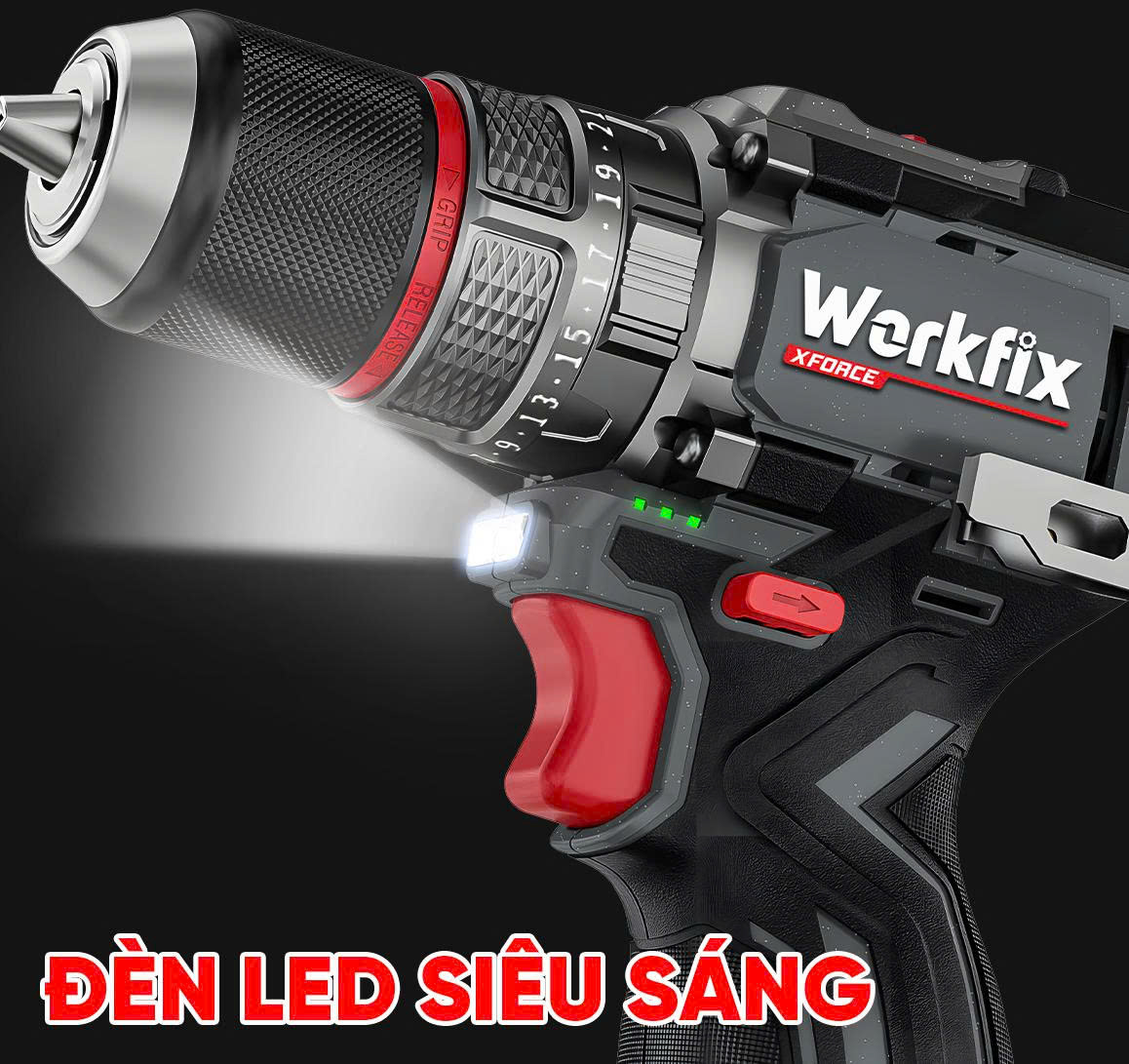 Máy khoan pin cầm tay WF-ID1665F - Lực siết 65N.m 4 Máy khoan pin cầm tay WF-ID1665F - Lực siết 65N.m - Ảnh 4