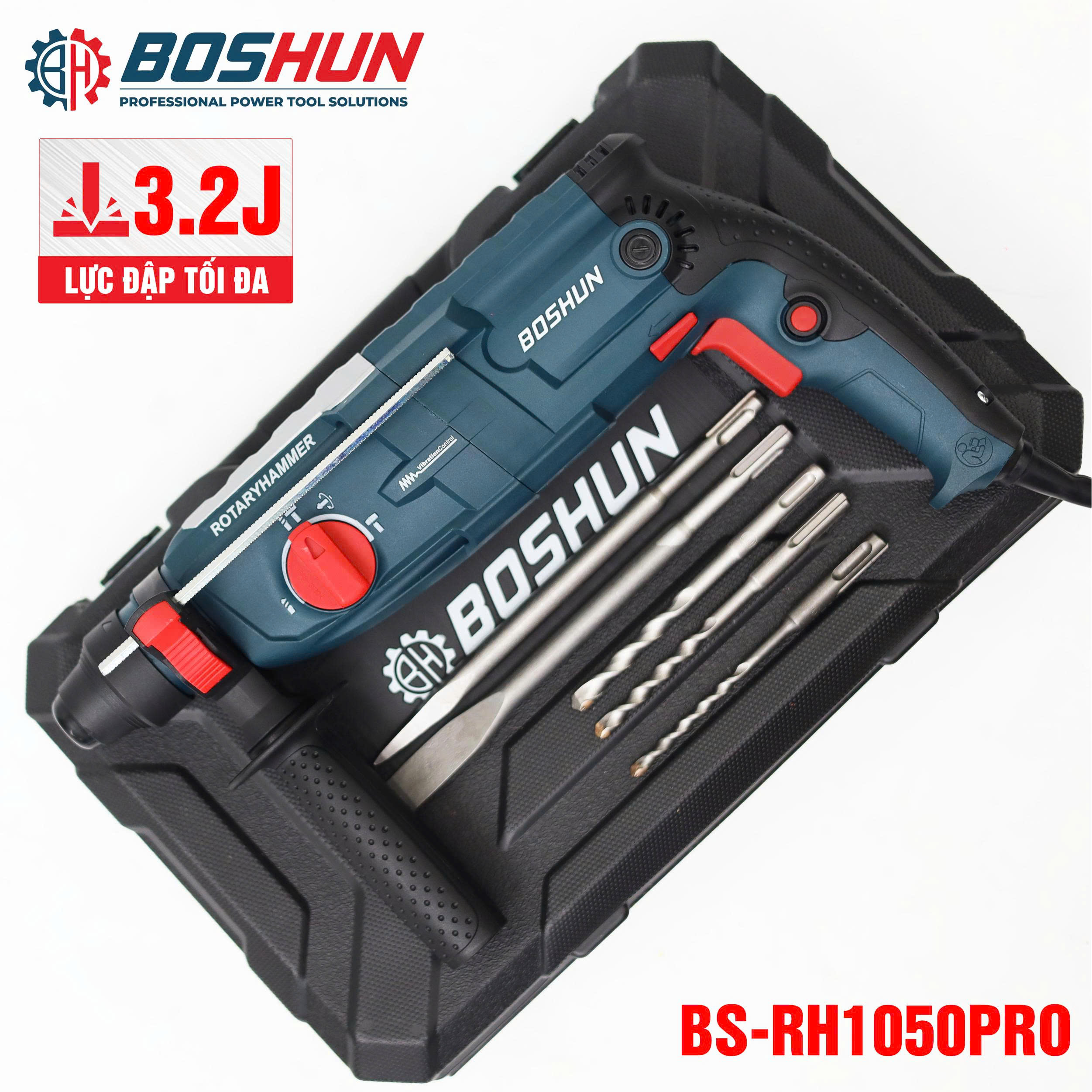 Máy khoan bê tông điện Boshun BS-RH1050PRO