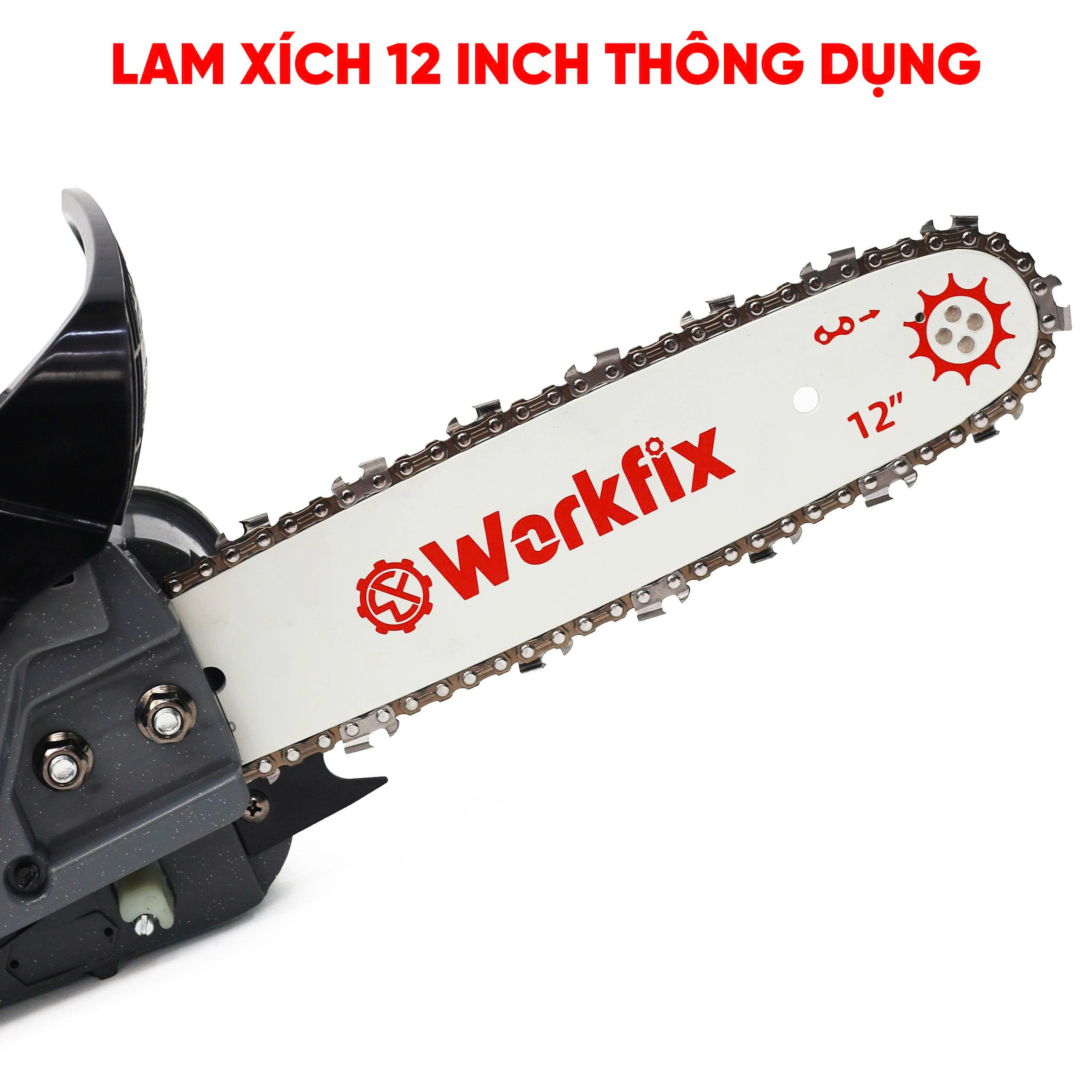 Máy cưa xăng Workfix WF-CX1202PRO - Lam 12 inch - Công suất 900W 3 Máy cưa xăng Workfix WF-CX1202PRO - Lam 12 inch - Công suất 900W - Ảnh 3