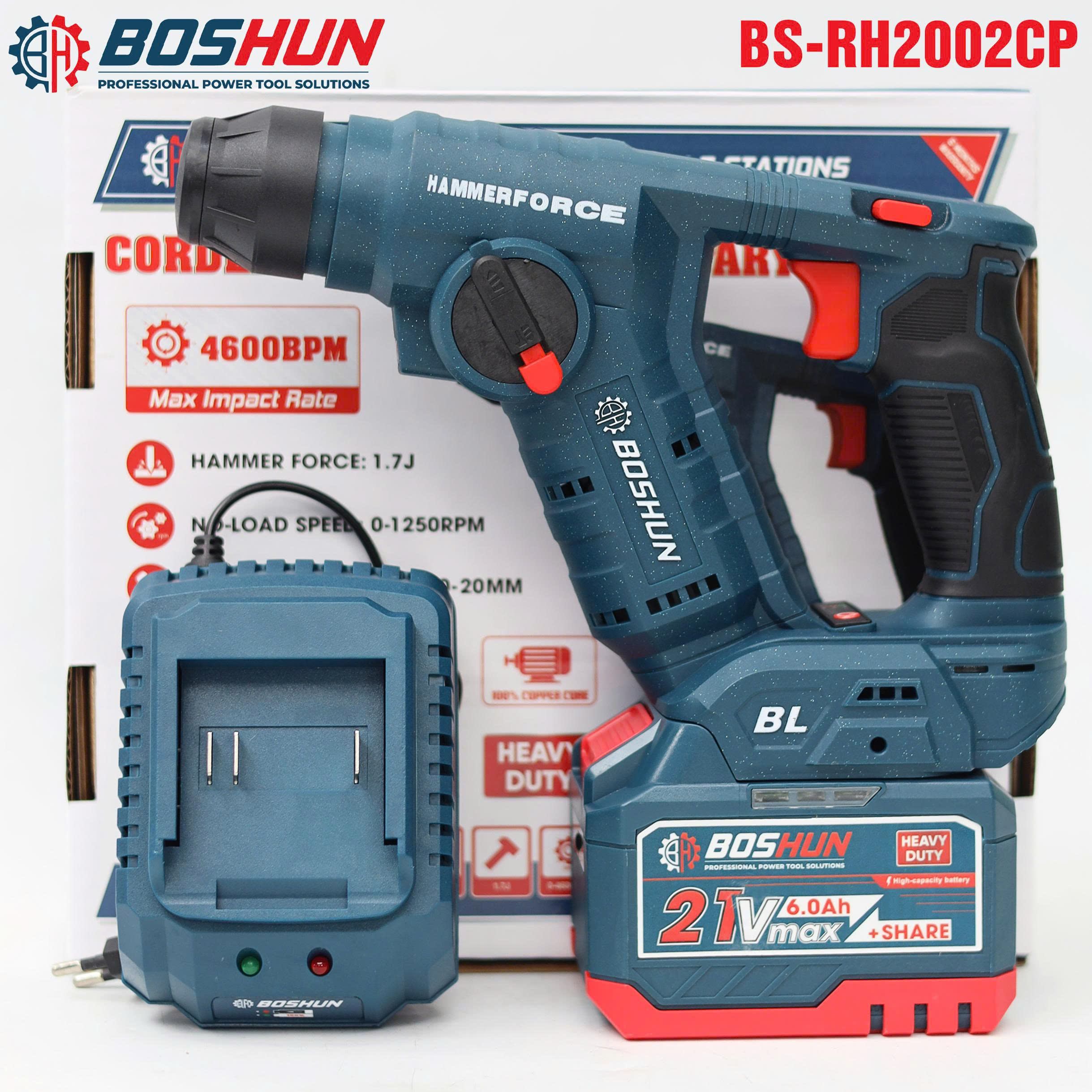 Máy khoan bê tông mini Boshun BS-RH2002CP