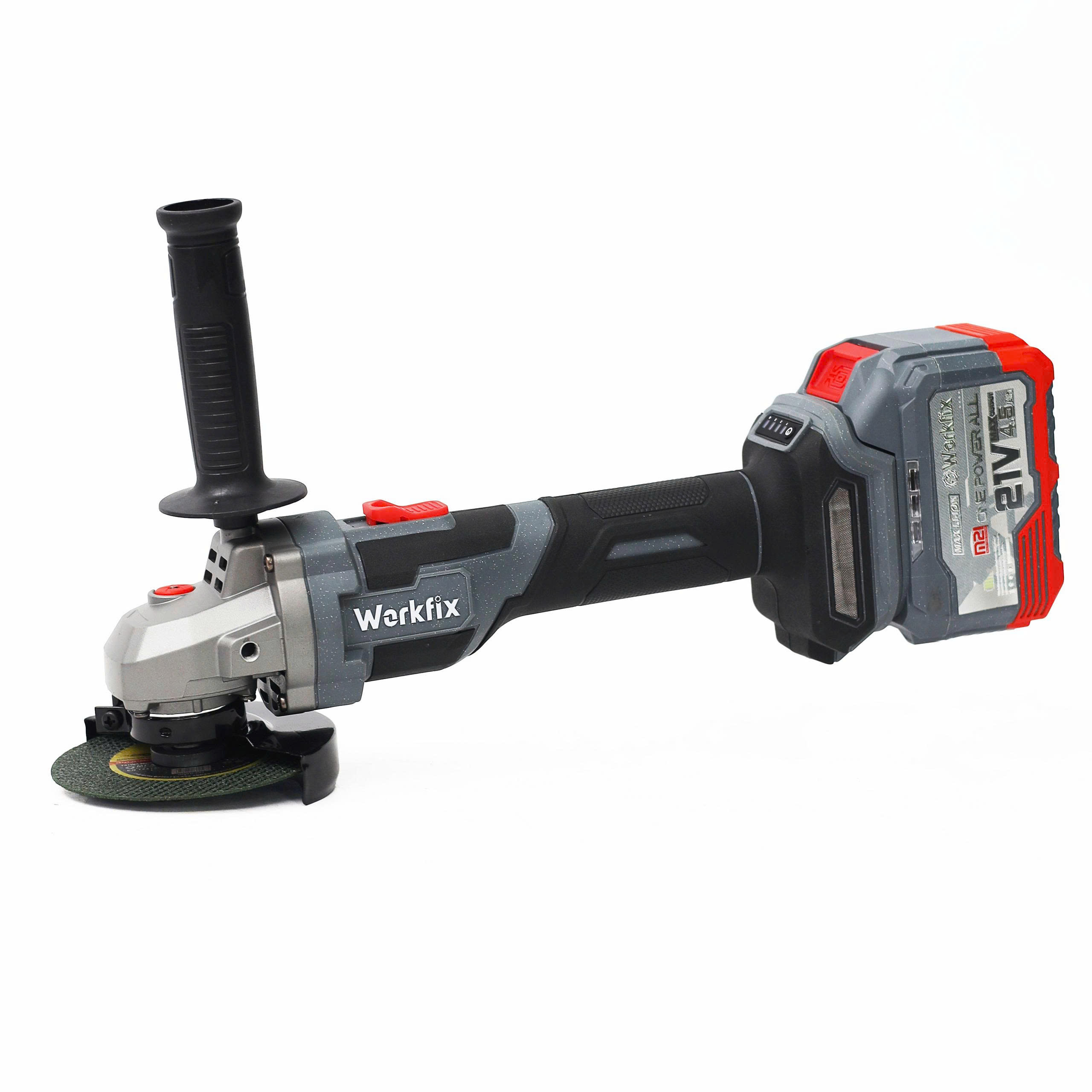 Máy mài góc 3 tốc độ pin Workfix WF-AG100ATC - Không chổi than - Chống khởi động lại 6 Máy mài góc 3 tốc độ pin Workfix WF-AG100ATC - Không chổi than - Chống khởi động lại - Ảnh 6