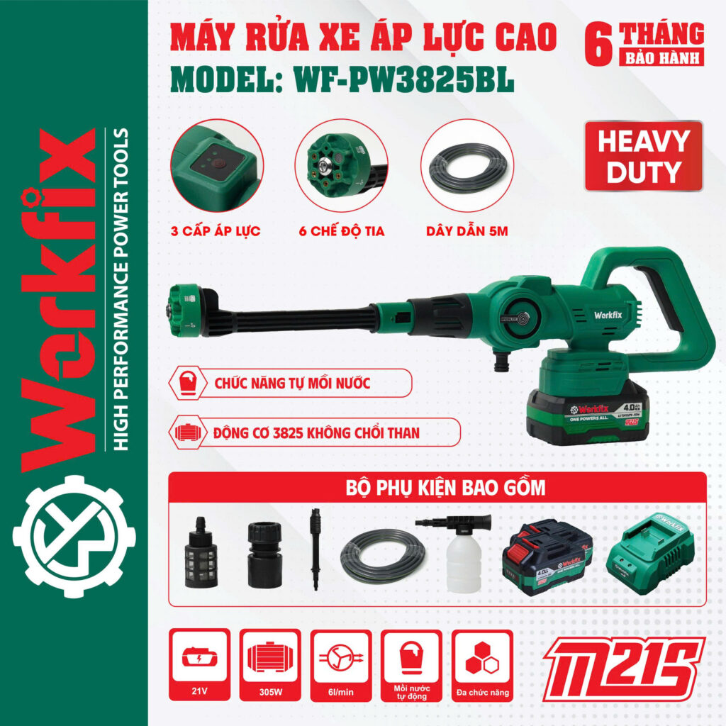 may rua xe pin ap luc cao WF PW3825PRO 1