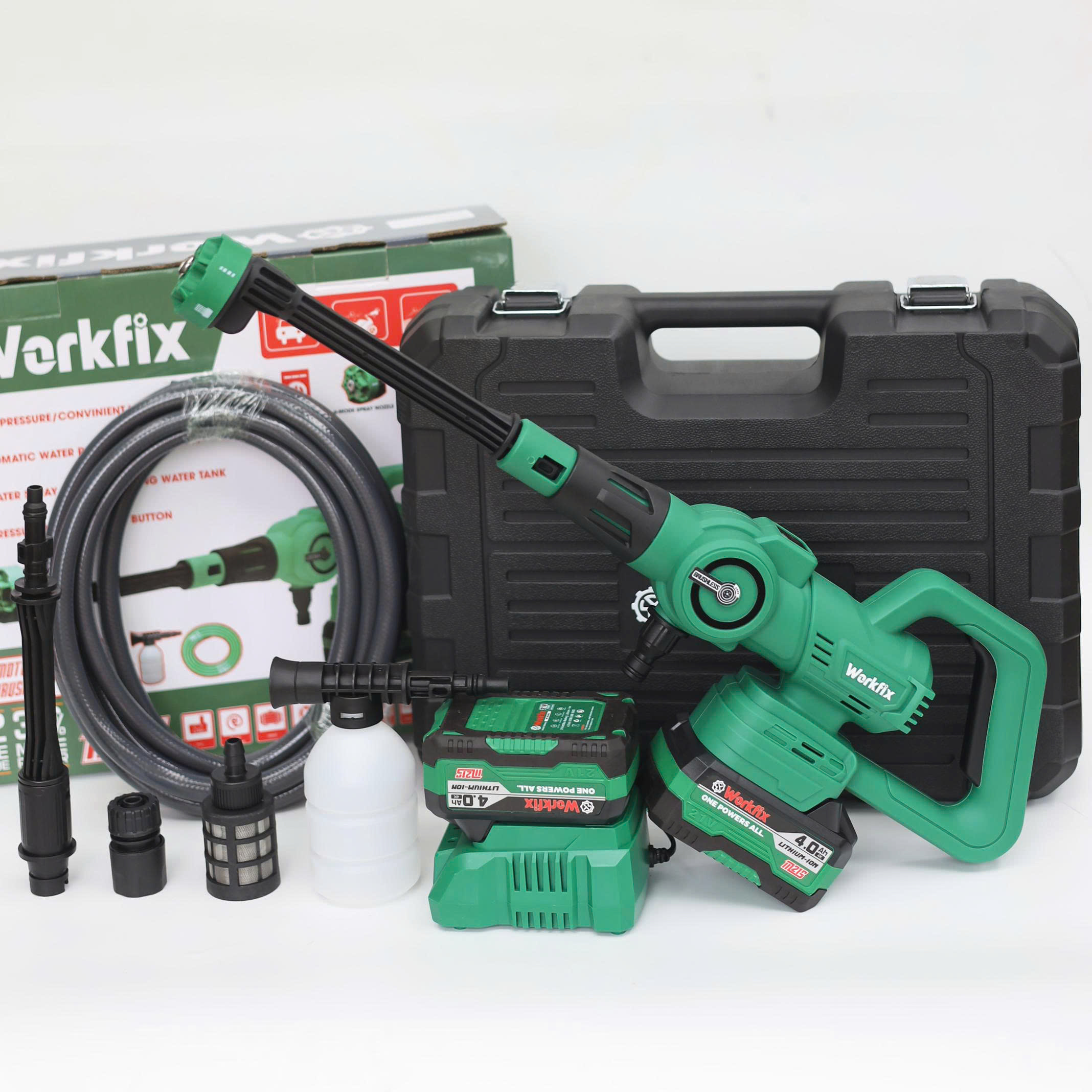 Máy rửa xe pin Workfix WF-PW3825PRO - 3 tốc độ phun - dây dài 8 Máy rửa xe pin Workfix WF-PW3825PRO - 3 tốc độ phun - dây dài - Ảnh 8