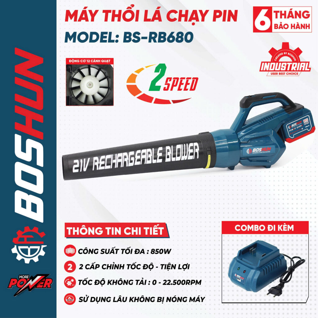 may thoi la 2 cap do boshuhn BS RB680M
