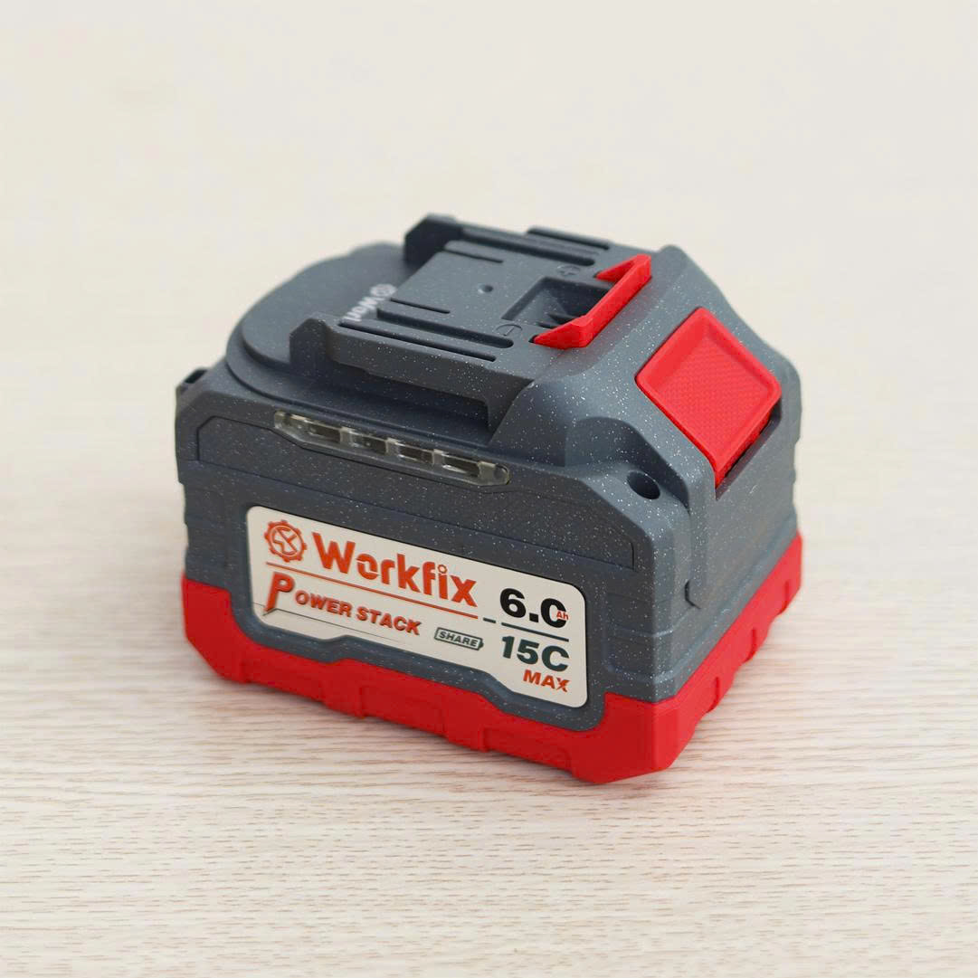 Combo Pin 15 Cell dung lượng cao - Dòng xả 15C+sạc nhanh 2A Workfix WF-BK6015MAX 7 Combo Pin 15 Cell dung lượng cao - Dòng xả 15C+sạc nhanh 2A Workfix WF-BK6015MAX - Ảnh 7