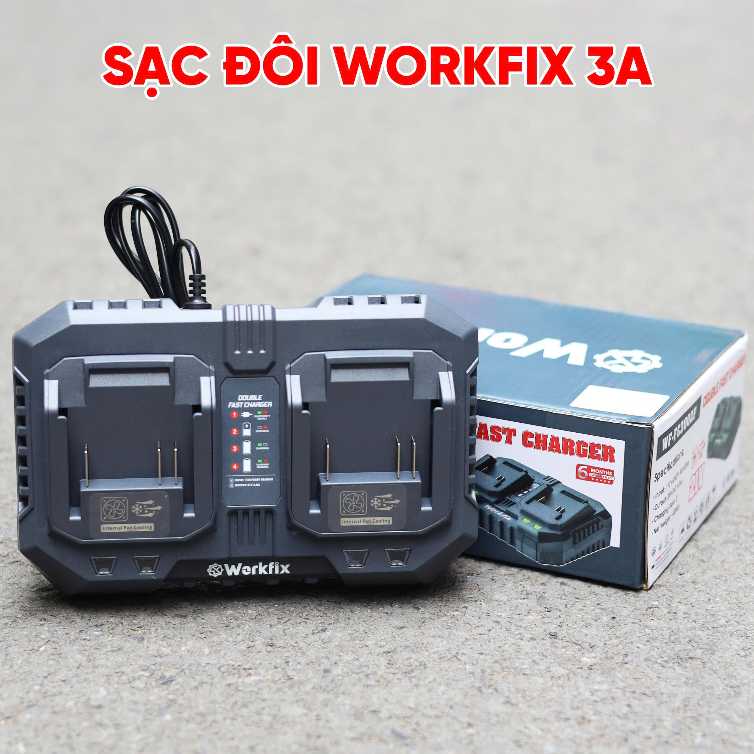 Bàn sạc đôi 3A Workfix WF-FC3002F 7 Bàn sạc đôi 3A Workfix WF-FC3002F - Ảnh 7