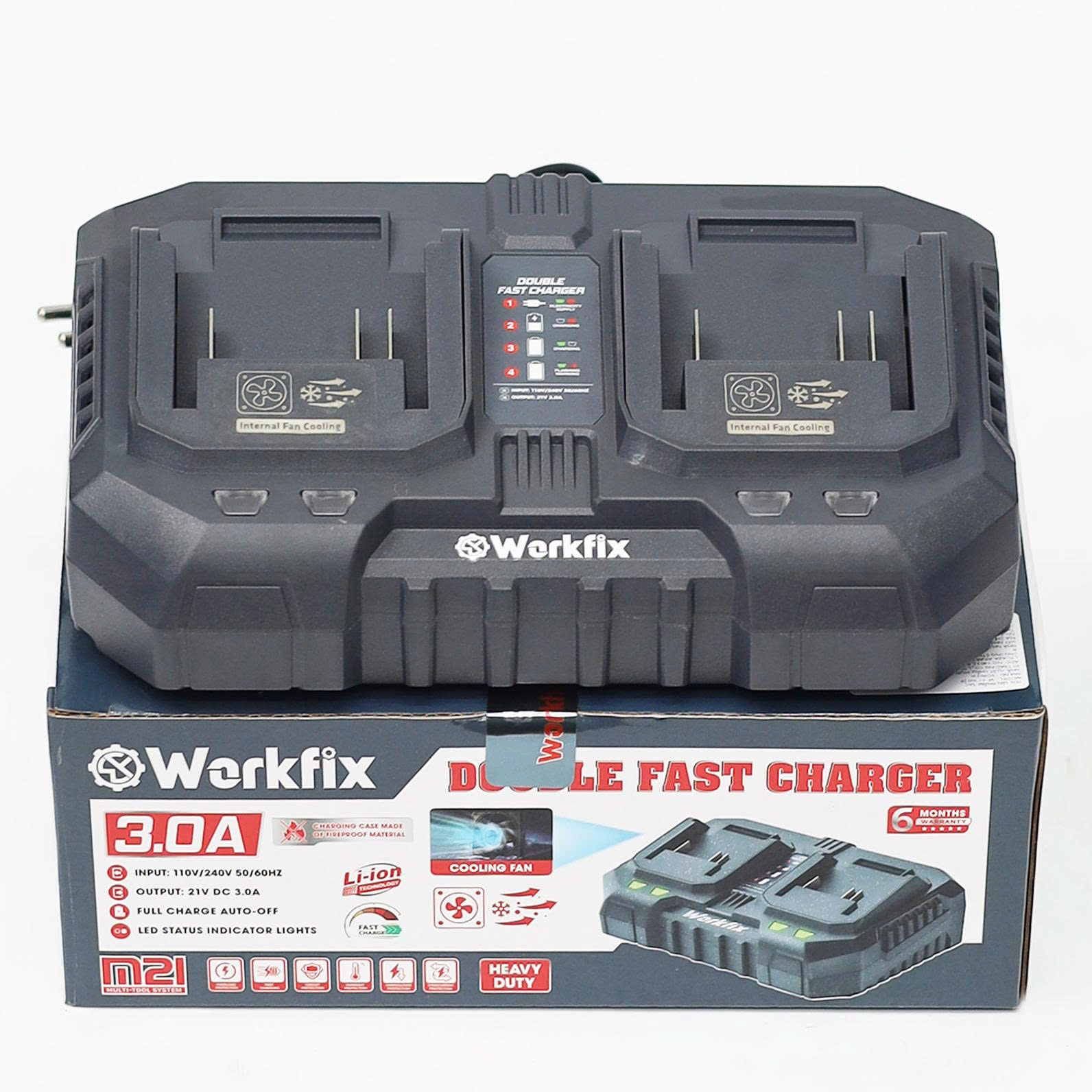 Bàn sạc đôi 3A Workfix WF-FC3002F