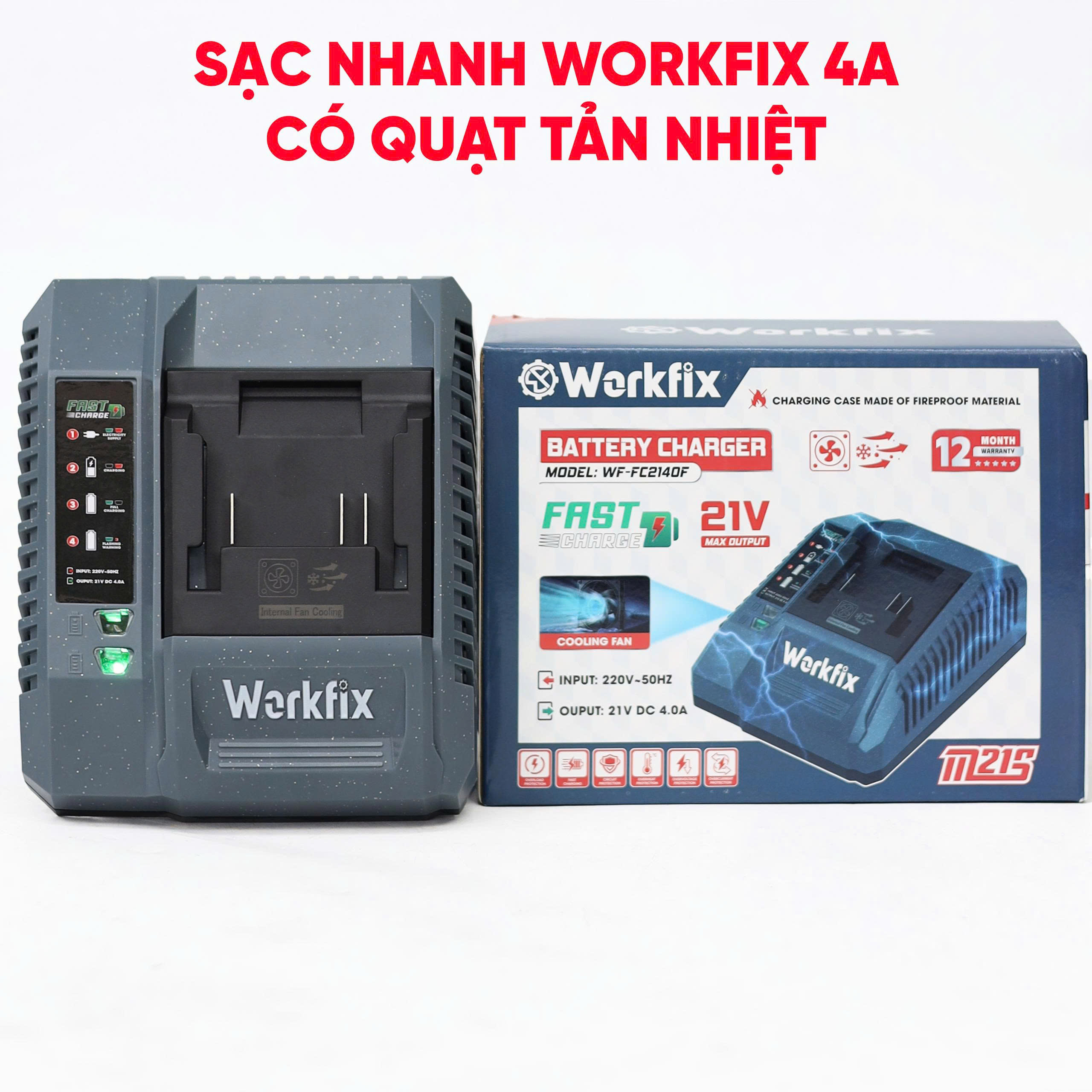 Bàn sạc nhanh 4A Workfix WF-FC0203AF