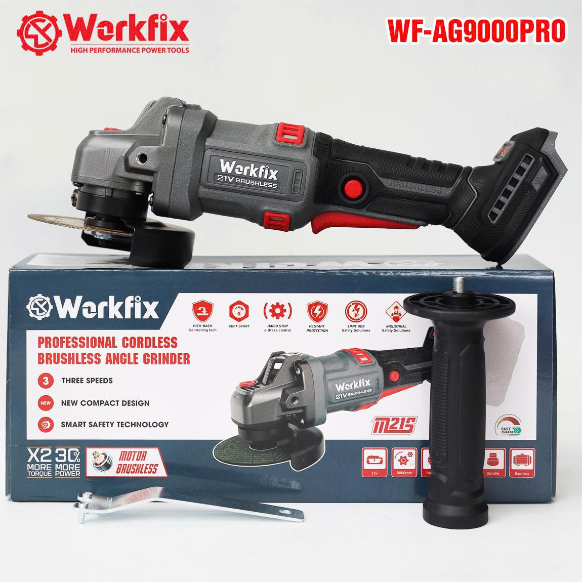 Máy mài góc Workfix WF-AG9000ATC-3 cấp tốc độ-Động cơ không chổi than-Chống sốc đá 9 Máy mài góc Workfix WF-AG9000ATC-3 cấp tốc độ-Động cơ không chổi than-Chống sốc đá - Ảnh 9