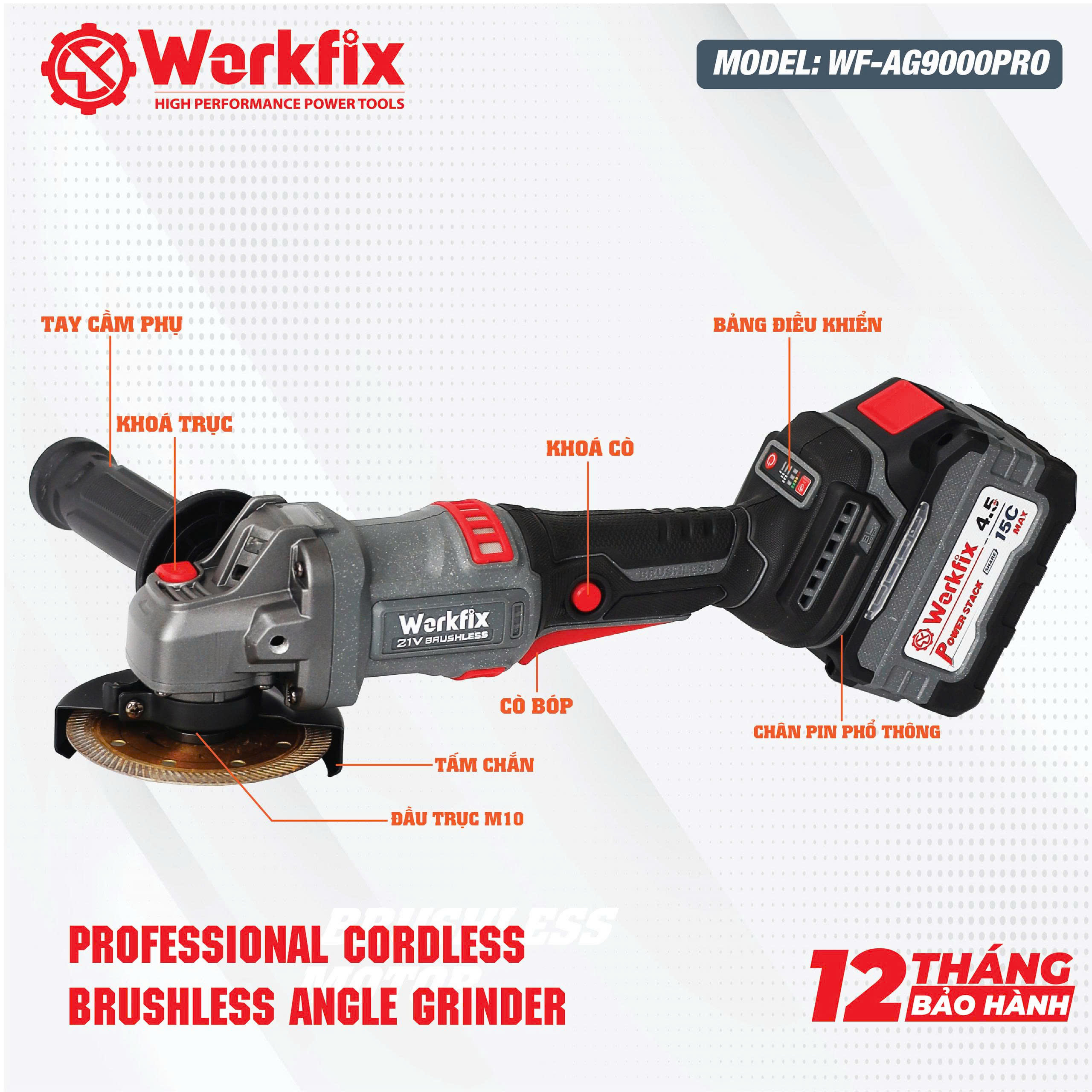 Máy mài góc Workfix WF-AG9000ATC-3 cấp tốc độ-Động cơ không chổi than-Chống sốc đá 10 Máy mài góc Workfix WF-AG9000ATC-3 cấp tốc độ-Động cơ không chổi than-Chống sốc đá - Ảnh 10