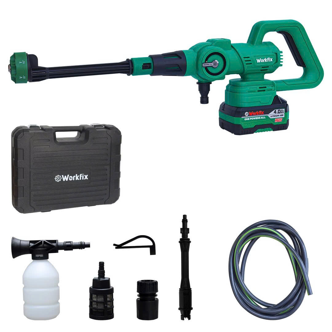 Máy rửa xe pin Workfix WF-PW3825PRO - 3 tốc độ phun - dây dài 11 Máy rửa xe pin Workfix WF-PW3825PRO - 3 tốc độ phun - dây dài - Ảnh 11