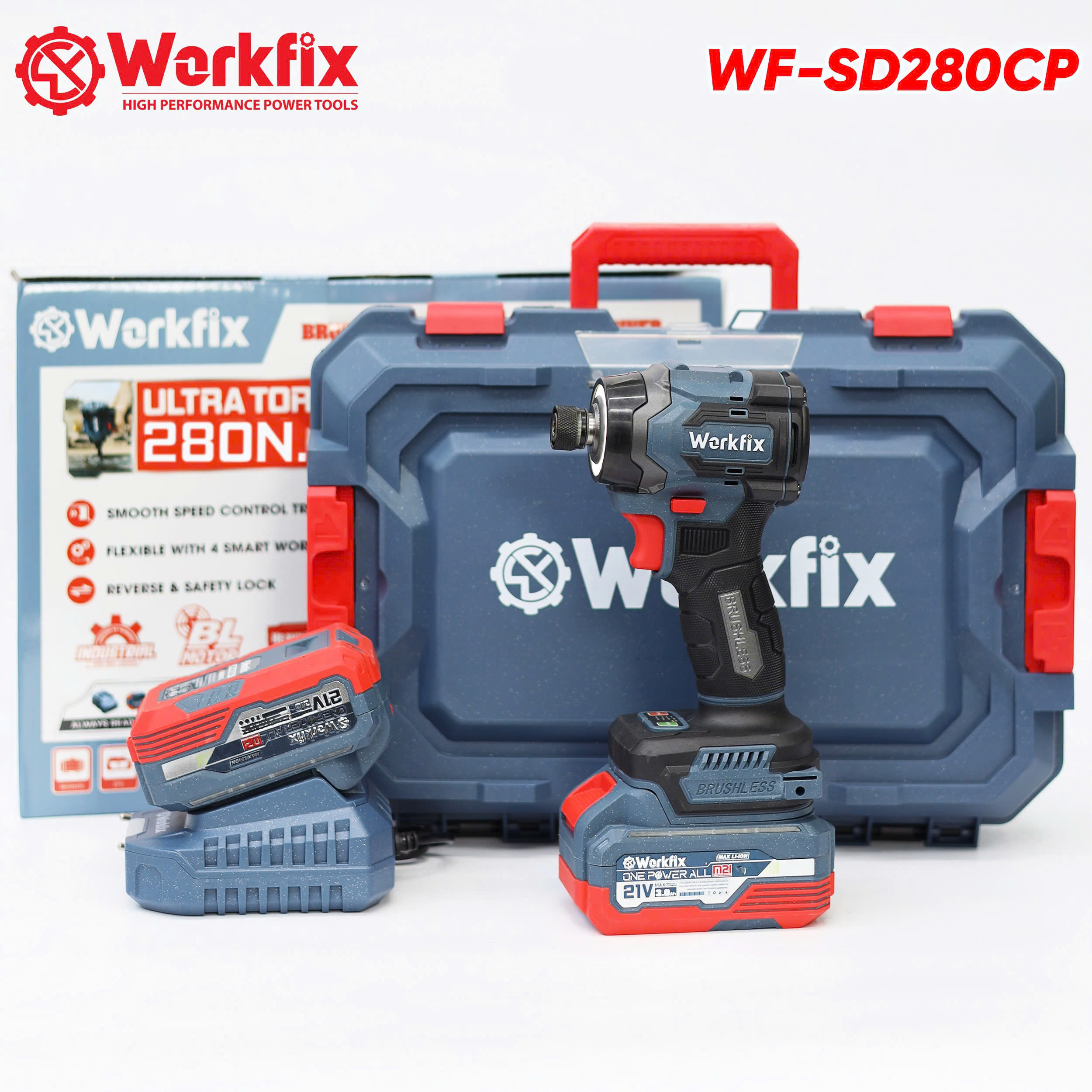 Máy chuyên vít 280N Workfix WF-SD280CP - 4 tốc độ - 6 tính năng thông minh 13 Máy chuyên vít 280N Workfix WF-SD280CP - 4 tốc độ - 6 tính năng thông minh - Ảnh 13