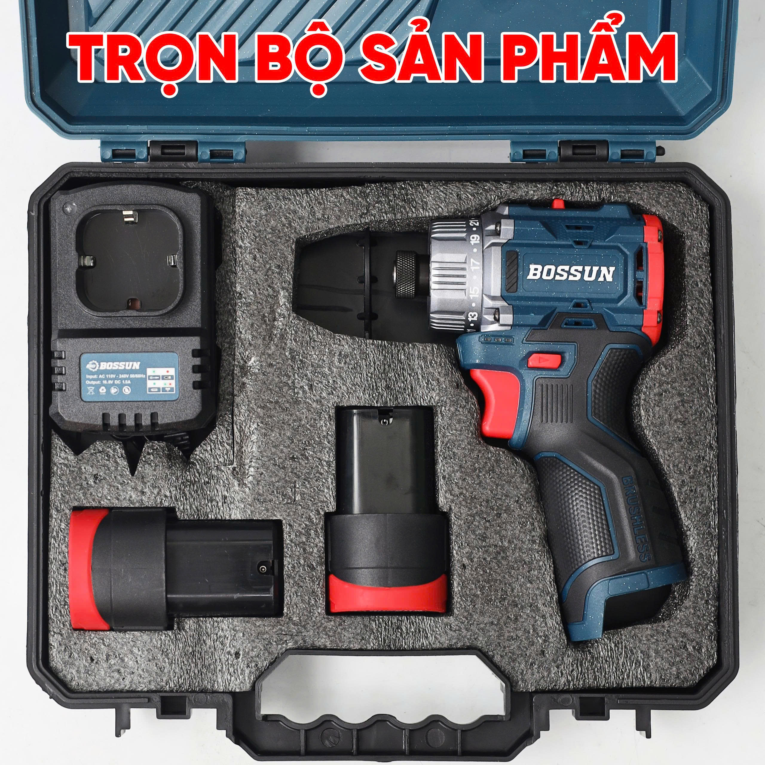 Máy chuyên vít dùng pin Bossun BS-VT45BL - Lực siết 45N.m - Động cơ không chổi than 9 Máy chuyên vít dùng pin Bossun BS-VT45BL - Lực siết 45N.m - Động cơ không chổi than - Ảnh 9