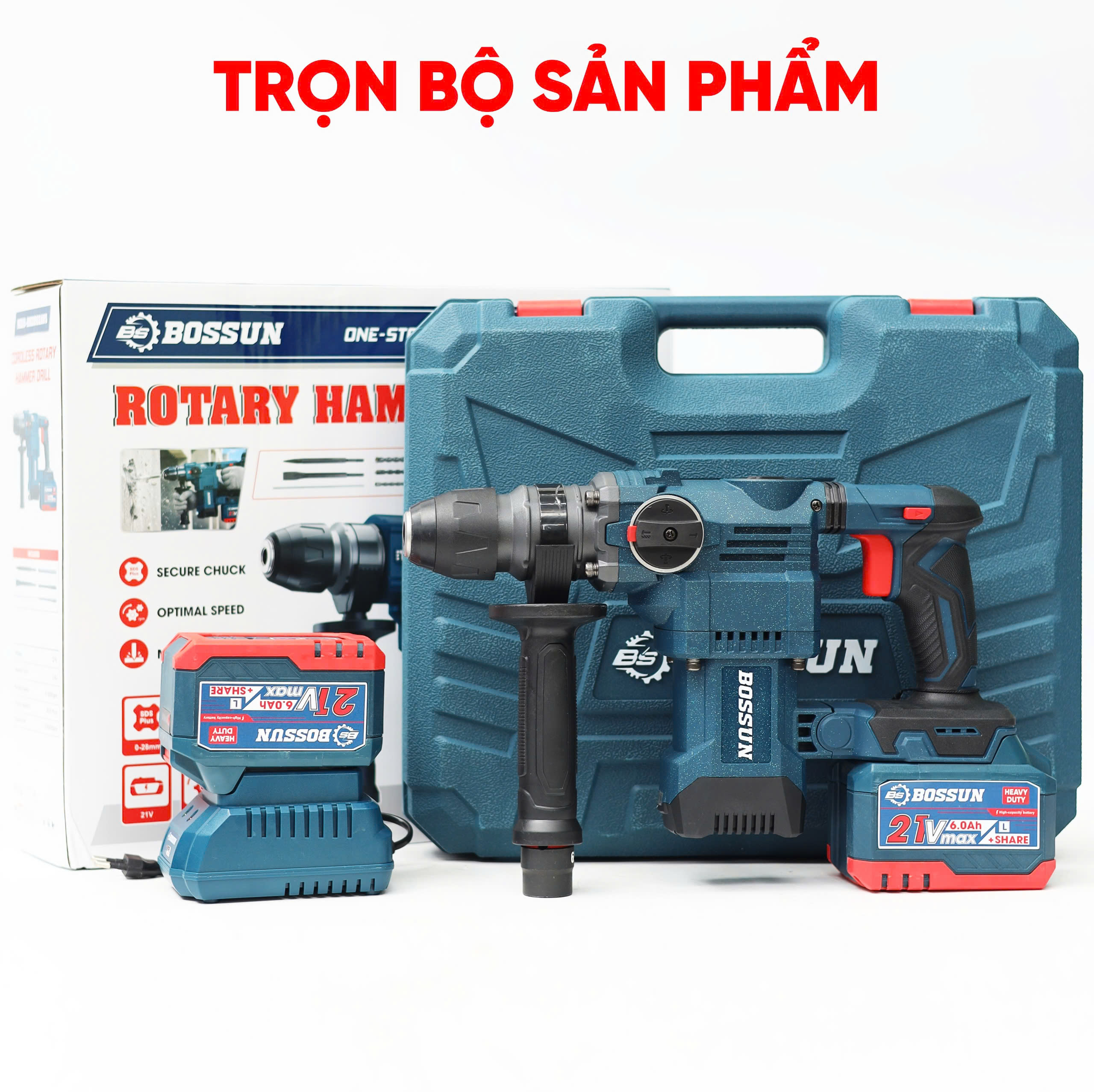 Máy khoan bê tông Bossun M21B-RH2802AVS - Lực đập 3.6J 12 Máy khoan bê tông Bossun M21B-RH2802AVS - Lực đập 3.6J - Ảnh 12