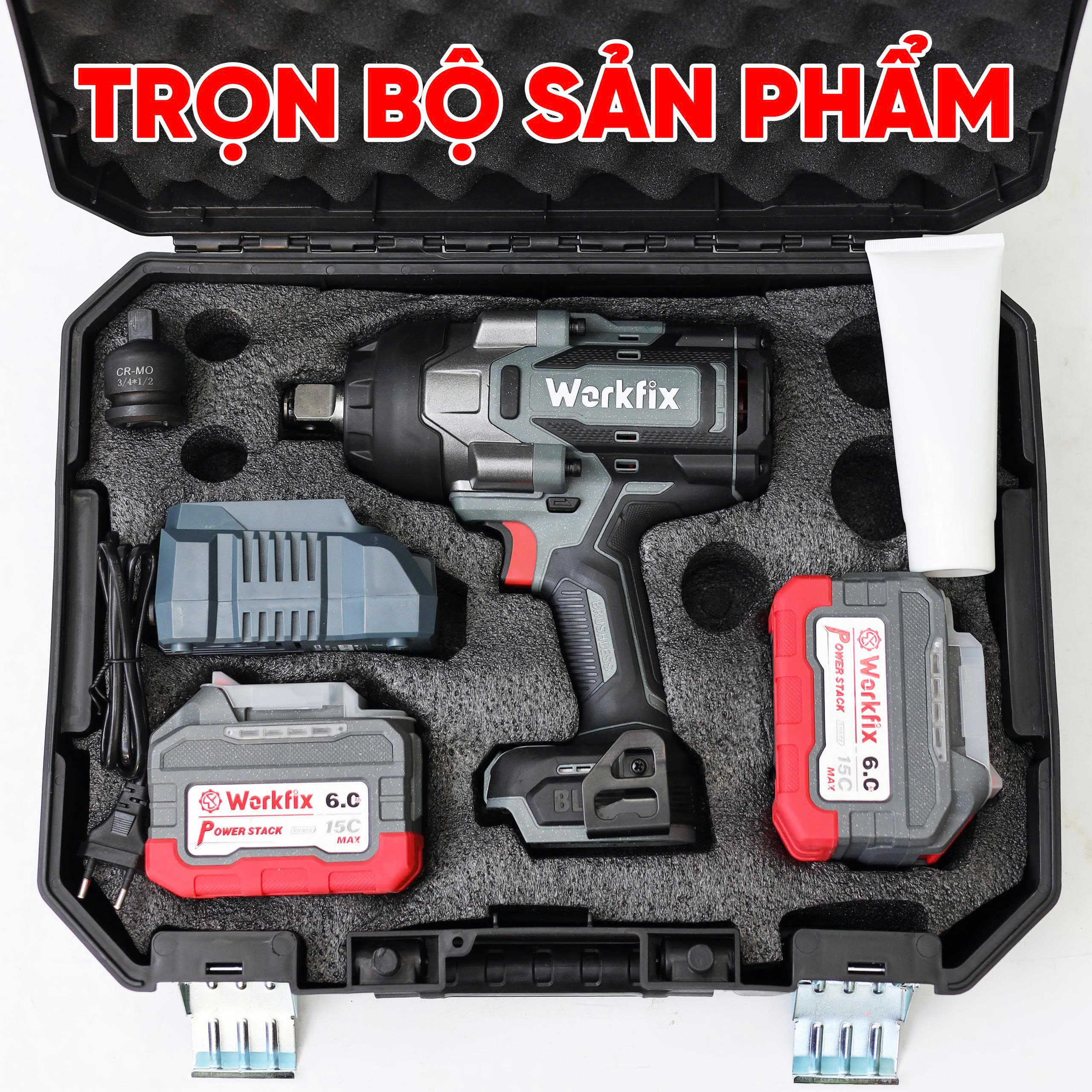 Máy siết Bulong Workfix WF-IW2350PRO - Đầu khẩu 3/4 - Lực siết .m 11 Máy siết Bulong Workfix WF-IW2350PRO - Đầu khẩu 3/4 - Lực siết .m - Ảnh 11