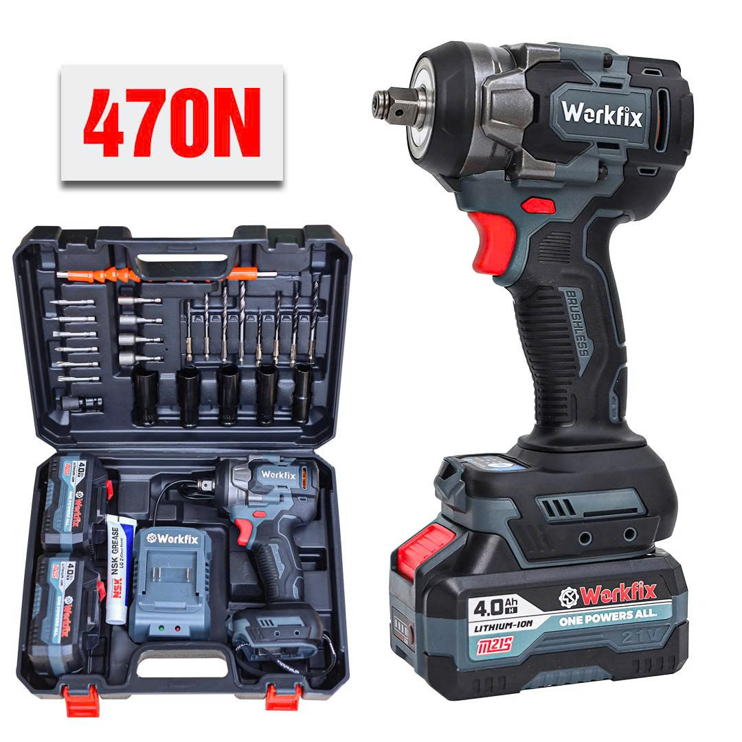 Máy siết Bulong 470N Workfix WF-IW470BL