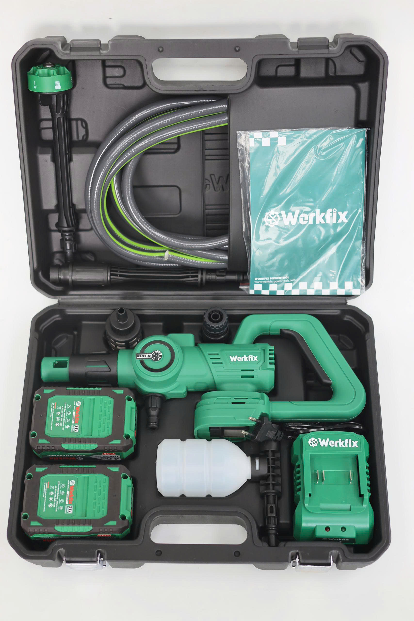 Máy rửa xe pin Workfix WF-PW3825PRO - 3 tốc độ phun - dây dài 14 Máy rửa xe pin Workfix WF-PW3825PRO - 3 tốc độ phun - dây dài - Ảnh 14